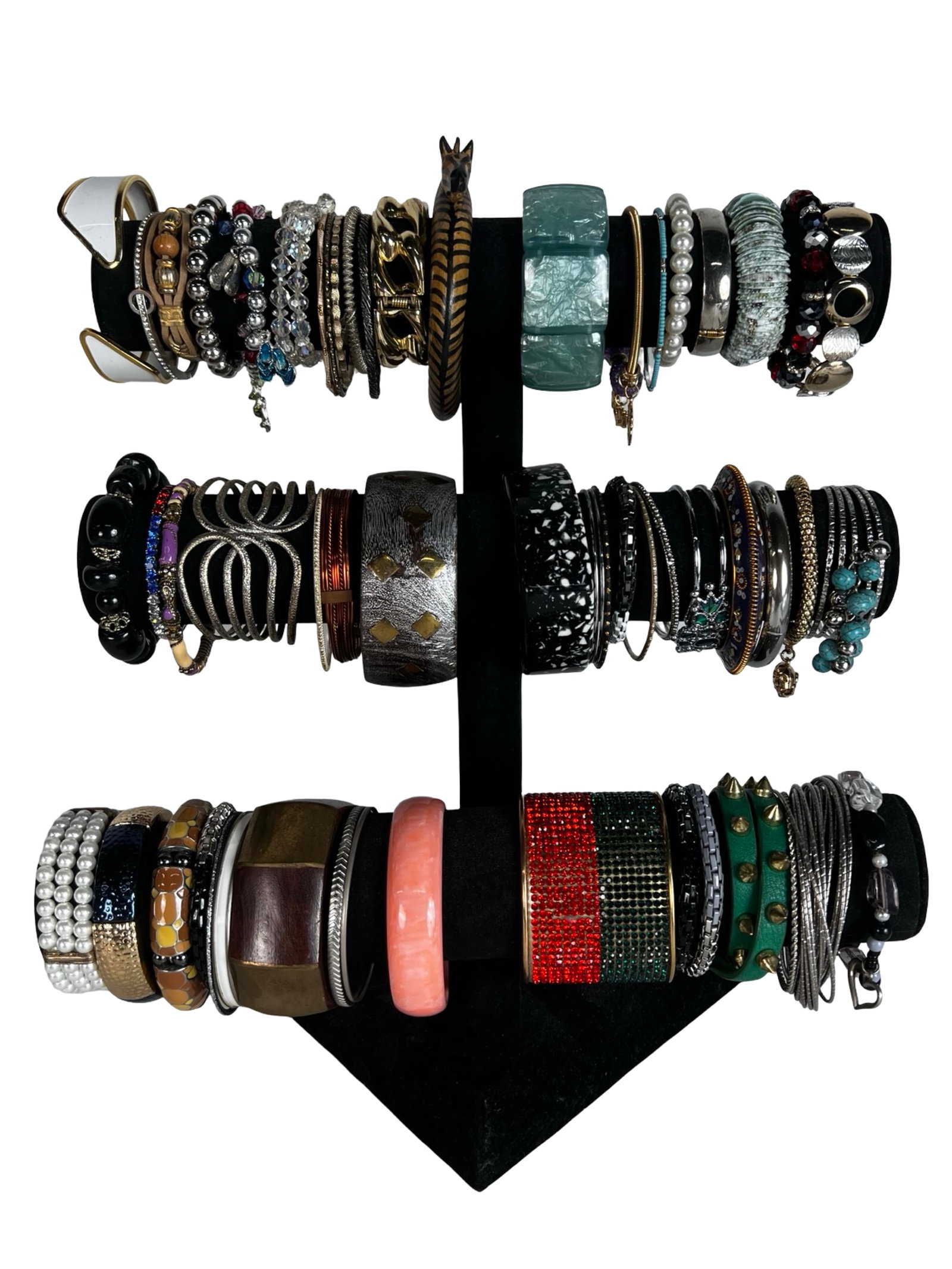 Collection of Lady's Bracelets: Explore a diverse assortment of bracelets, each one offering its own unique style and charm. Display stand is not included.