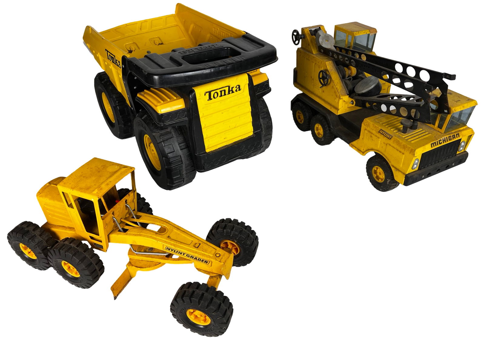 Tonka & Nylint Pressed Steel Cosntruction Vehicles (1 of 4)