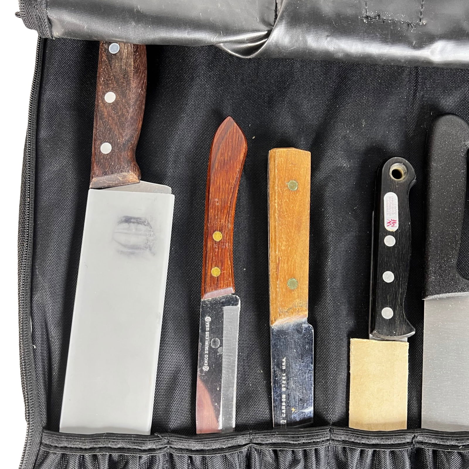 Wusthof Roll-Up Knife Bag with Kitchen Knives - 4