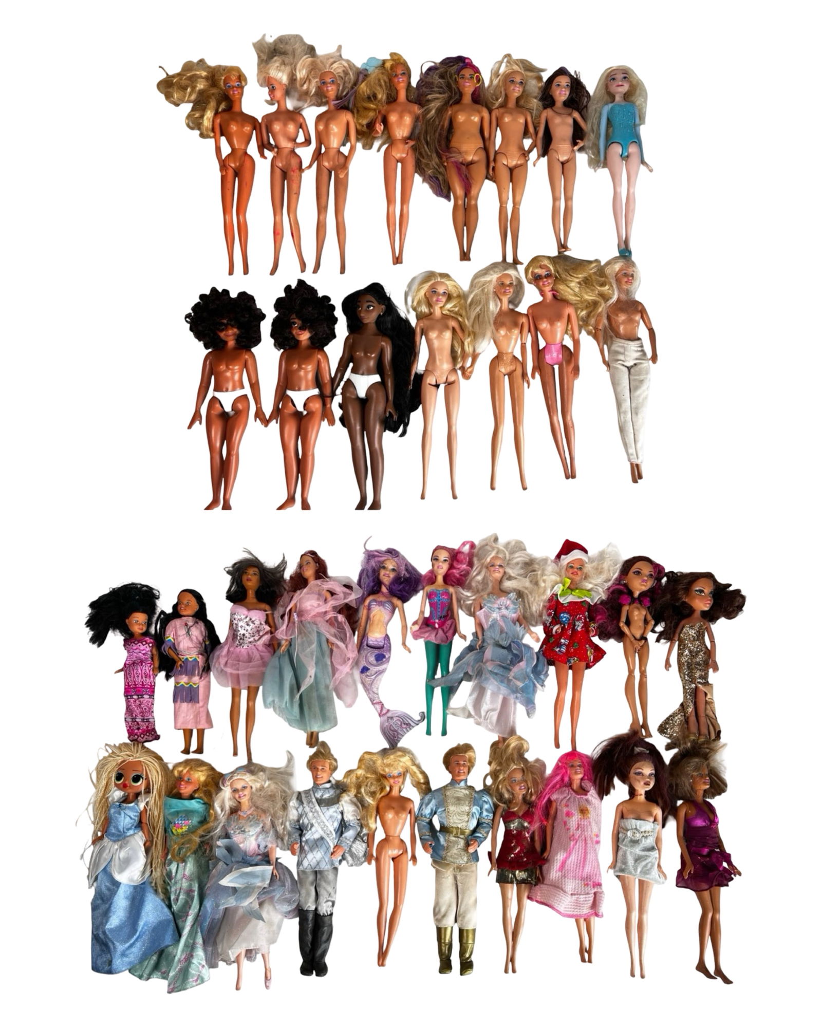 Large Assortment of Barbie and Barbie-Like Dolls (1 of 5)