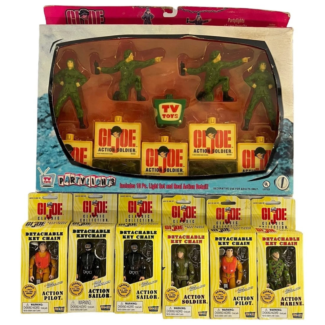 GI Joe Partylights Set & Action Figures Key Chains (1 of 2)