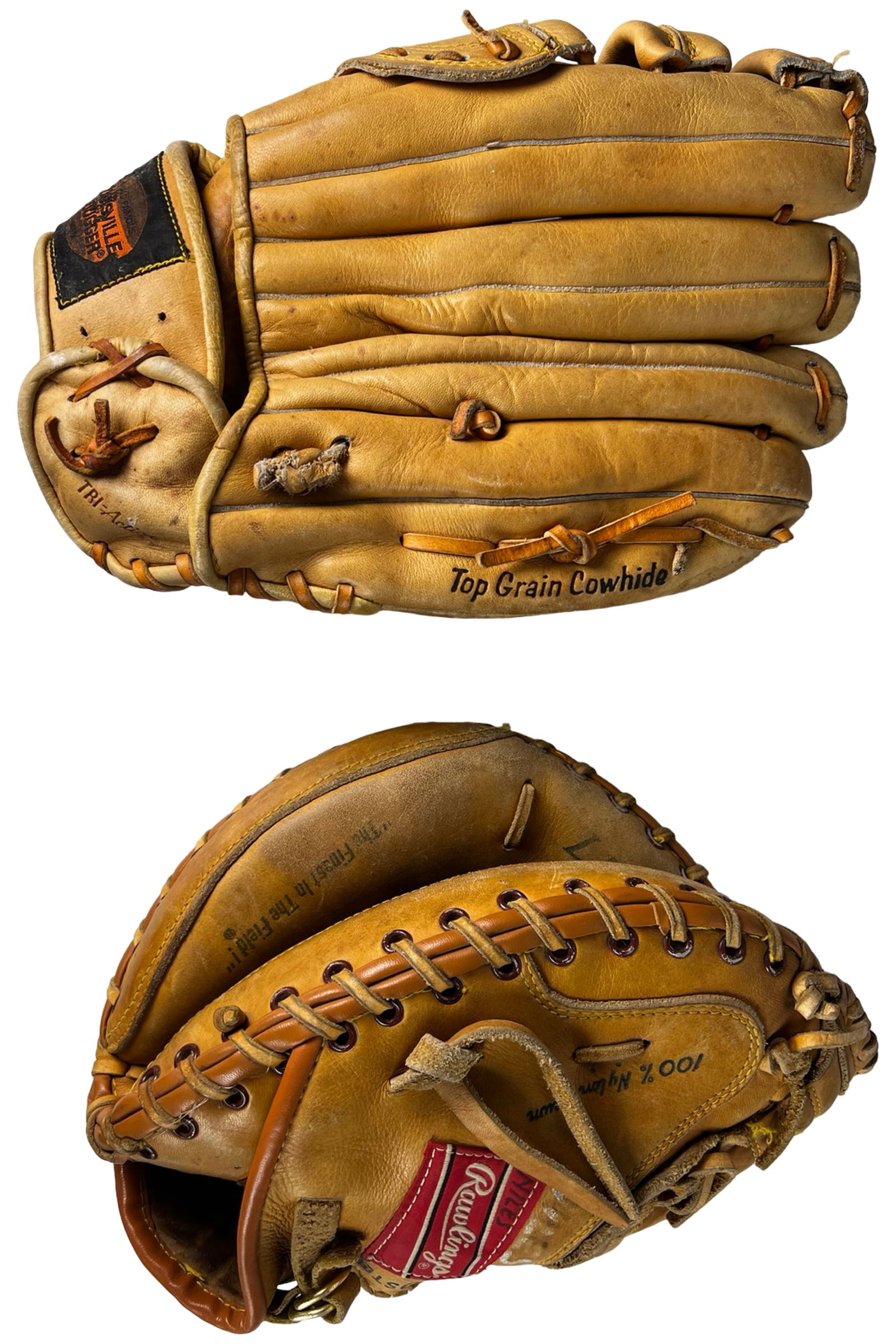 Vintage Pro-Model Baseball Gloves - 2