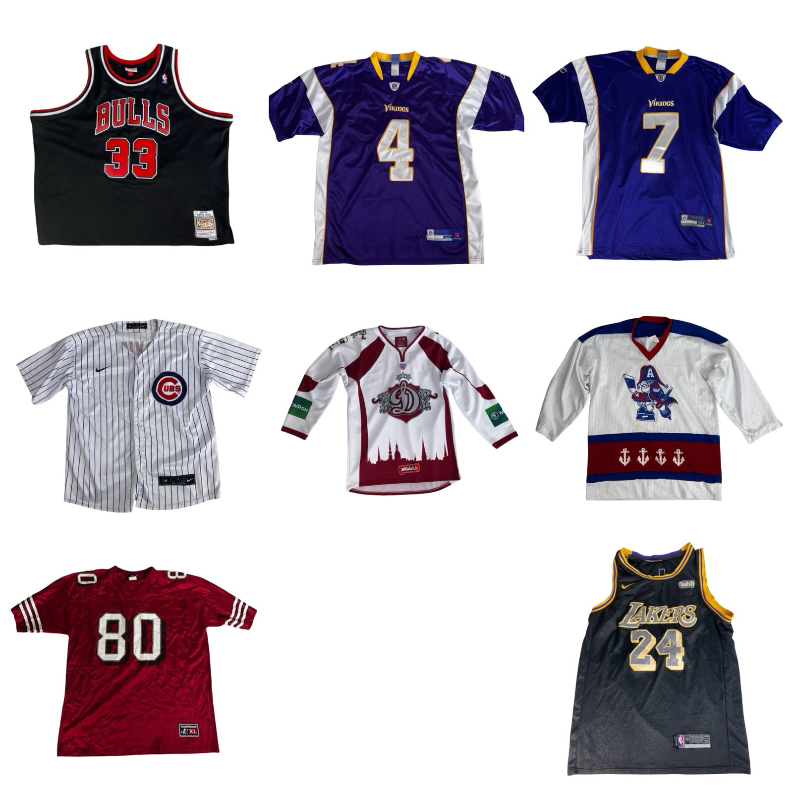 Sports Jerseys - NBA, NFL, MLB, and Hockey Legends (1 of 17)