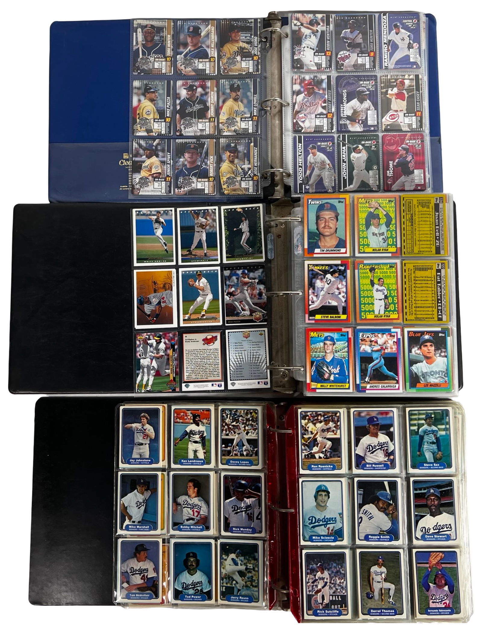 3 Binders full of Vintage Baseball Cards (1 of 4)