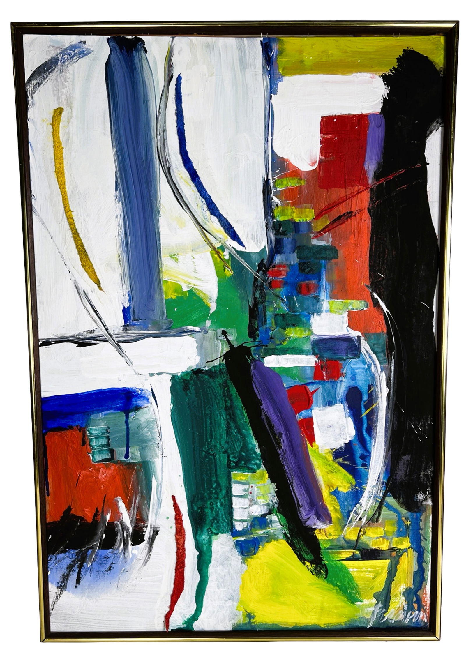 William K Fernim - Modernist Abstract Oil Painting (1 of 3)