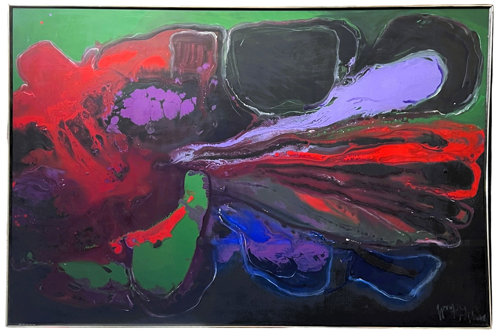 William K. Fernim Abstract Expressionist Painting (1 of 4)