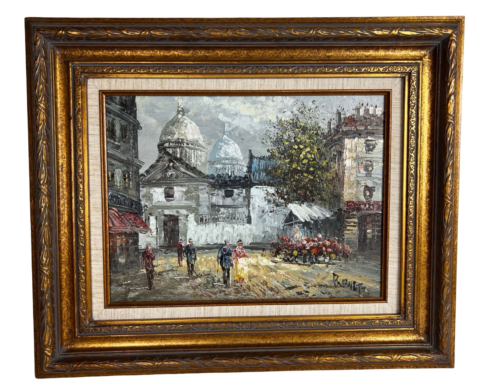 Caroline Burnett Parisian Street Oil Painting. (1 of 3)