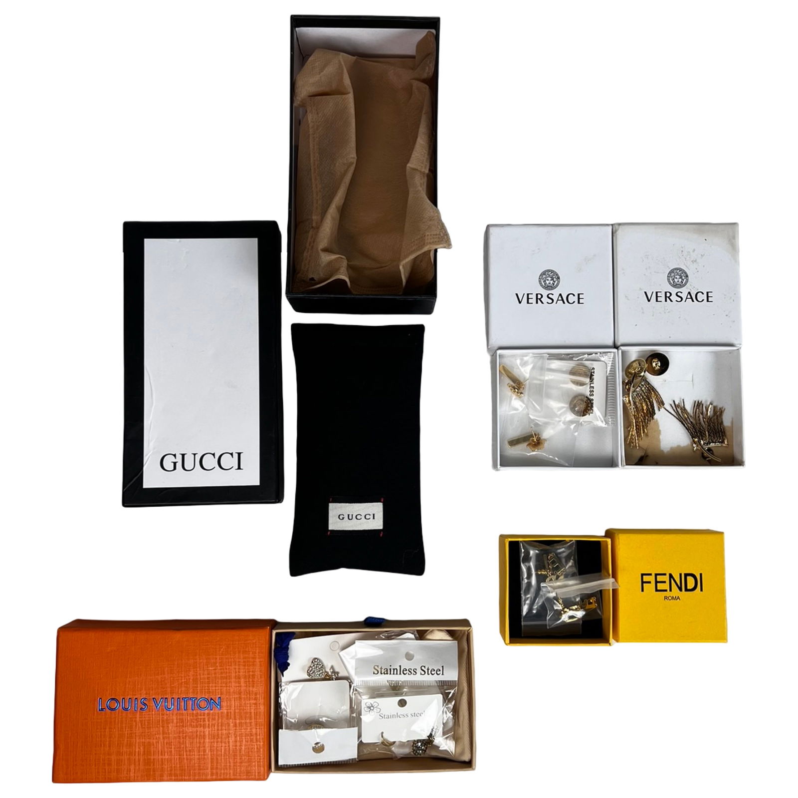 Designer Inspired Sunglasses & Jewelry Box Lot (1 of 6)