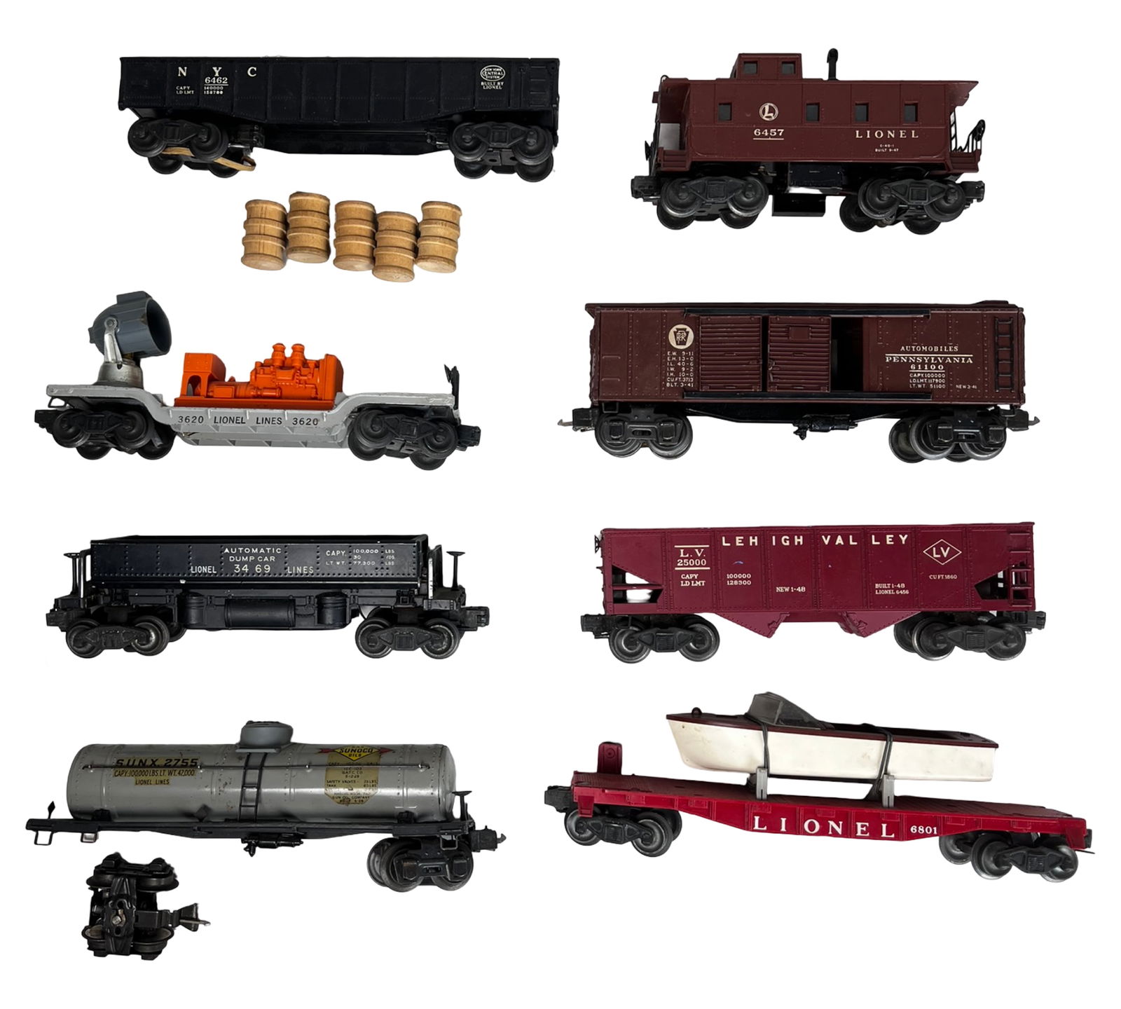 Postwar Lionel O-Gauge Freight Car Lot (1 of 3)