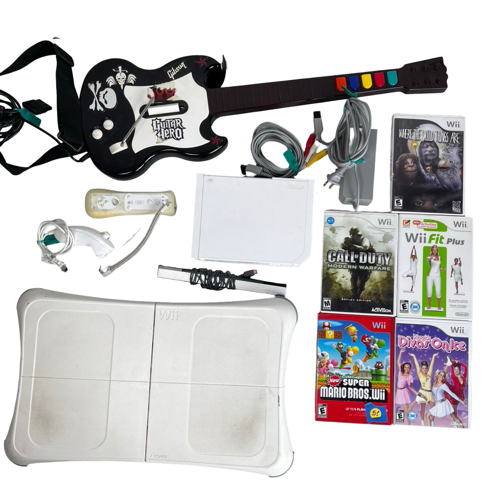 Nintendo Wii Video Game Console w/ Games & Accesso (1 of 5)