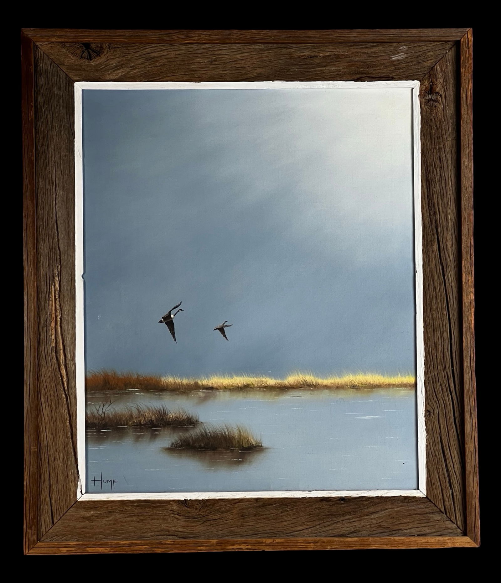 Bruce A. Hume Marsh Landscape with Flying Ducks (1 of 3)