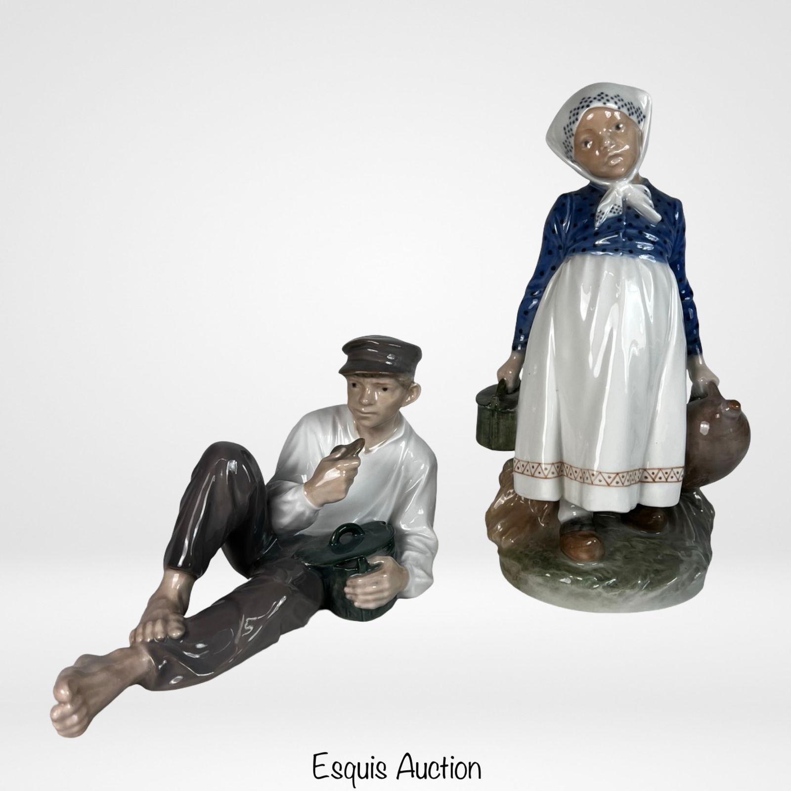 Two Royal Copenhagen Porcelain Figurines (1 of 3)