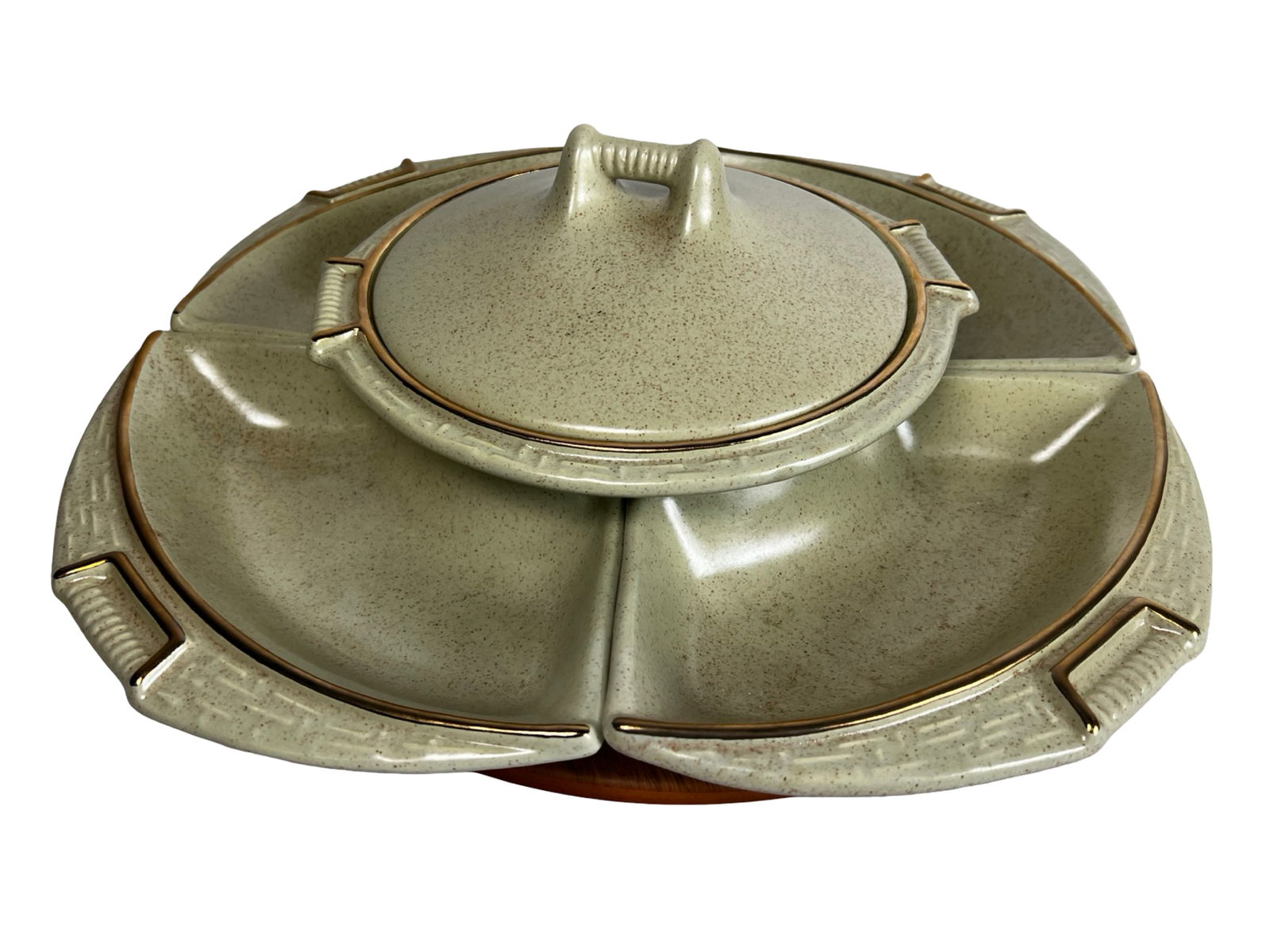 MCM California Lazy Susan Snack & Dip Serving Set (1 of 6)