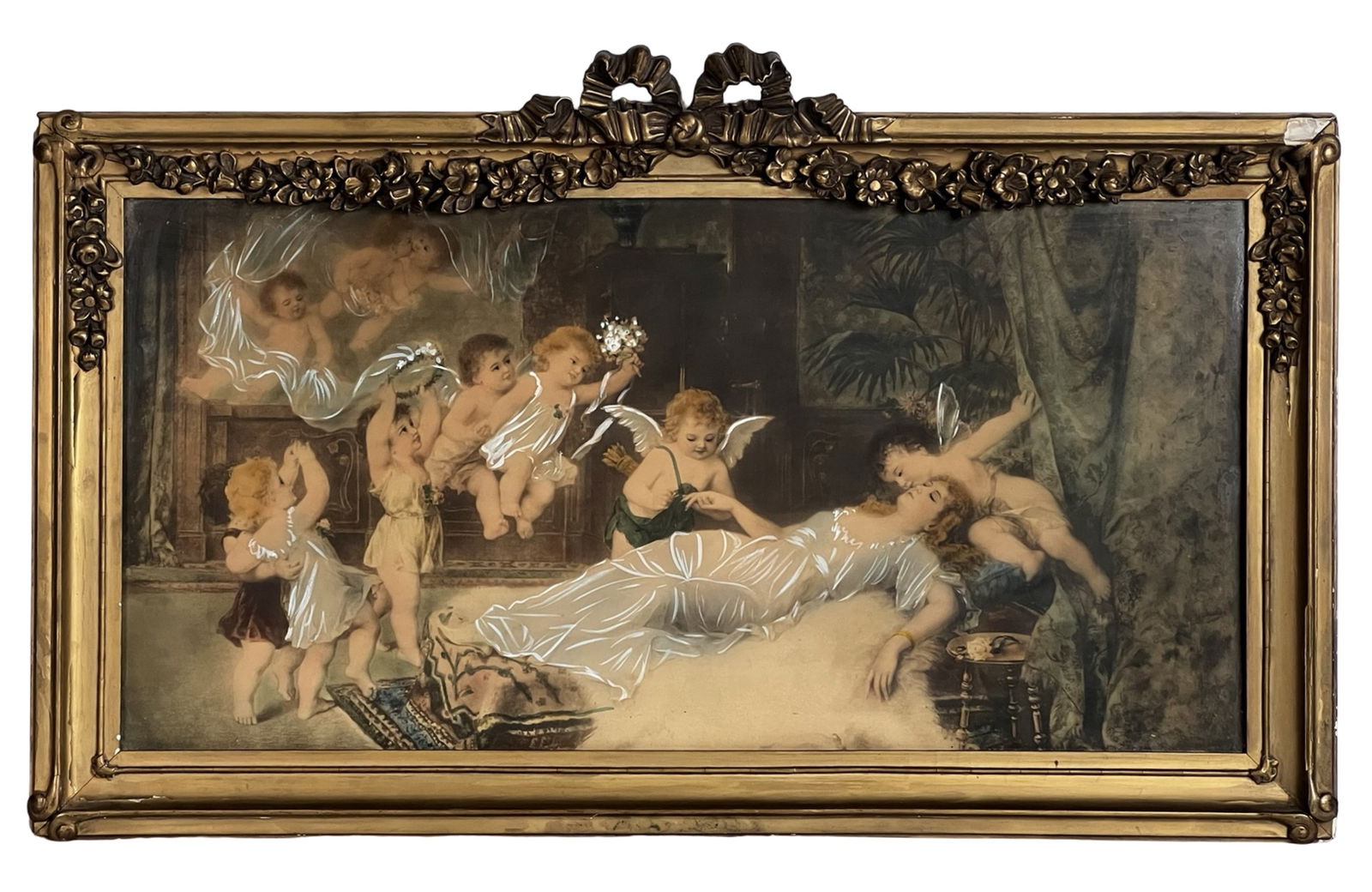 Franz Lefler 19th C Symbolist Hand-Embellished Art (1 of 4)