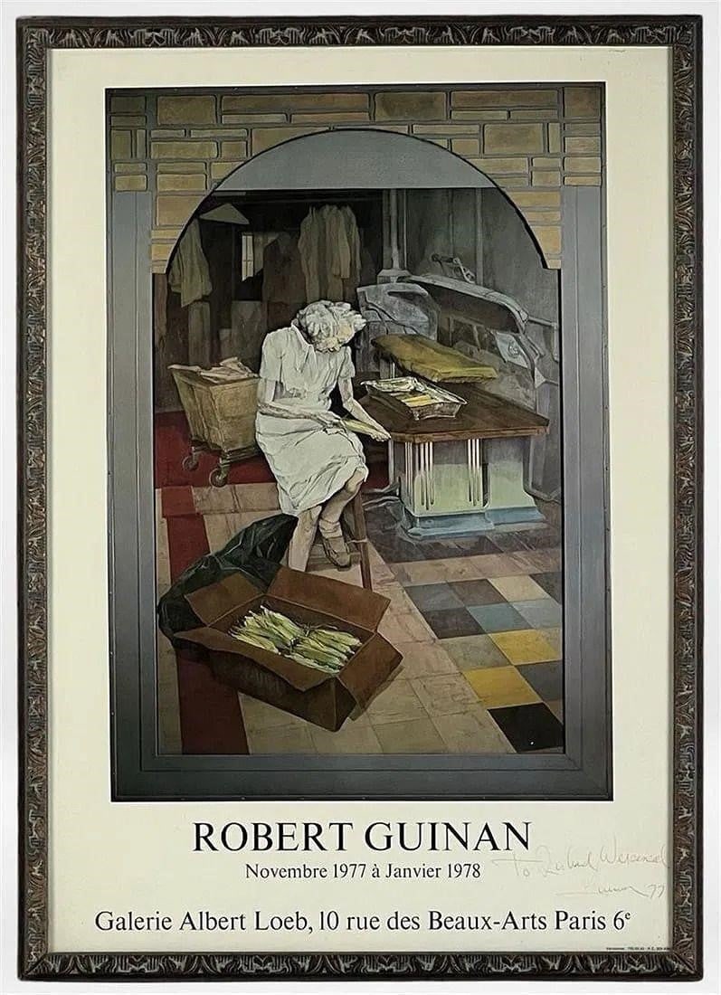 Robert Guinan Hand-Signed 1977 Exhibition Poster (1 of 3)