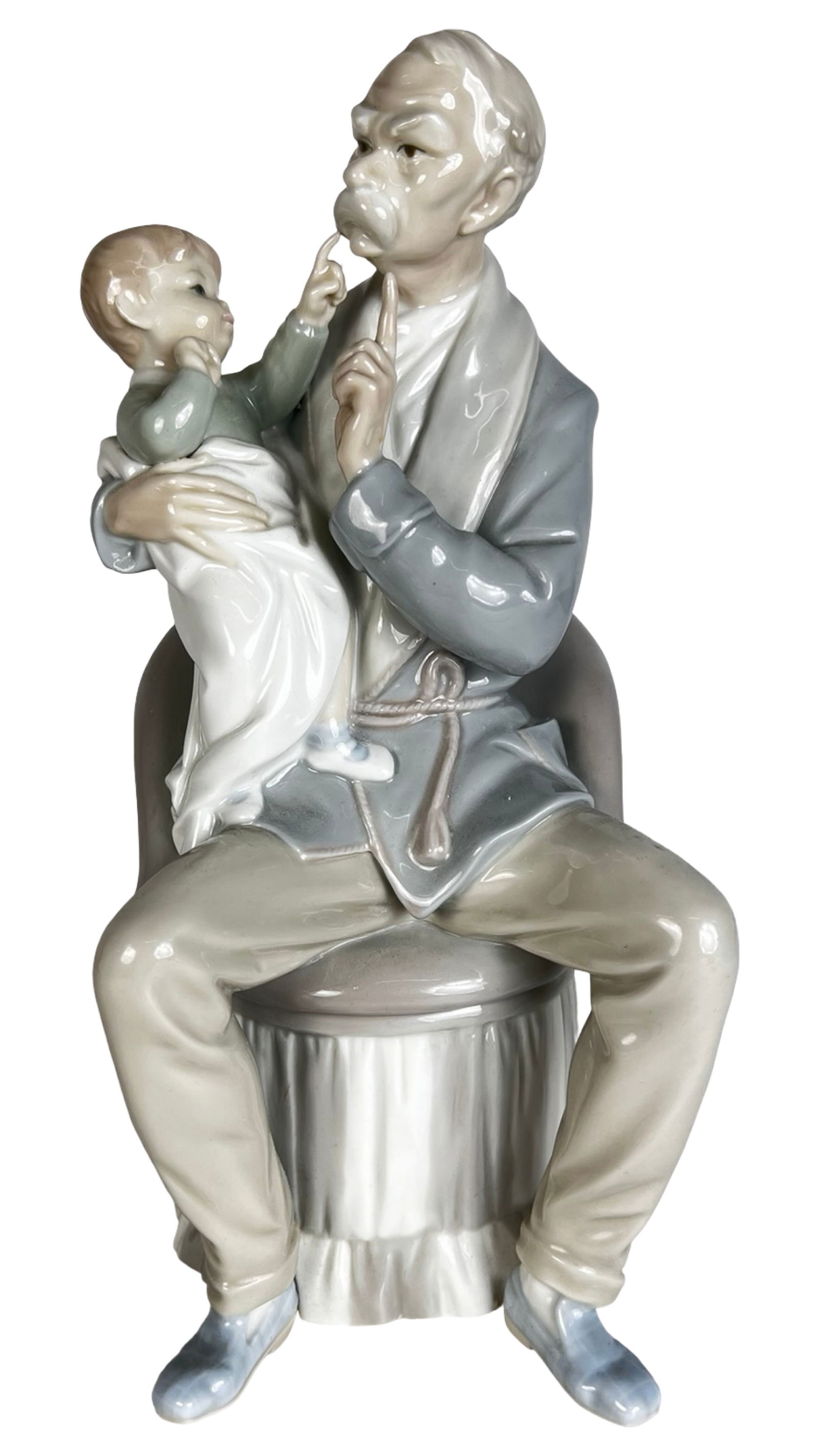 Lladro Grandfather & Child Porcelain Figurine (1 of 5)
