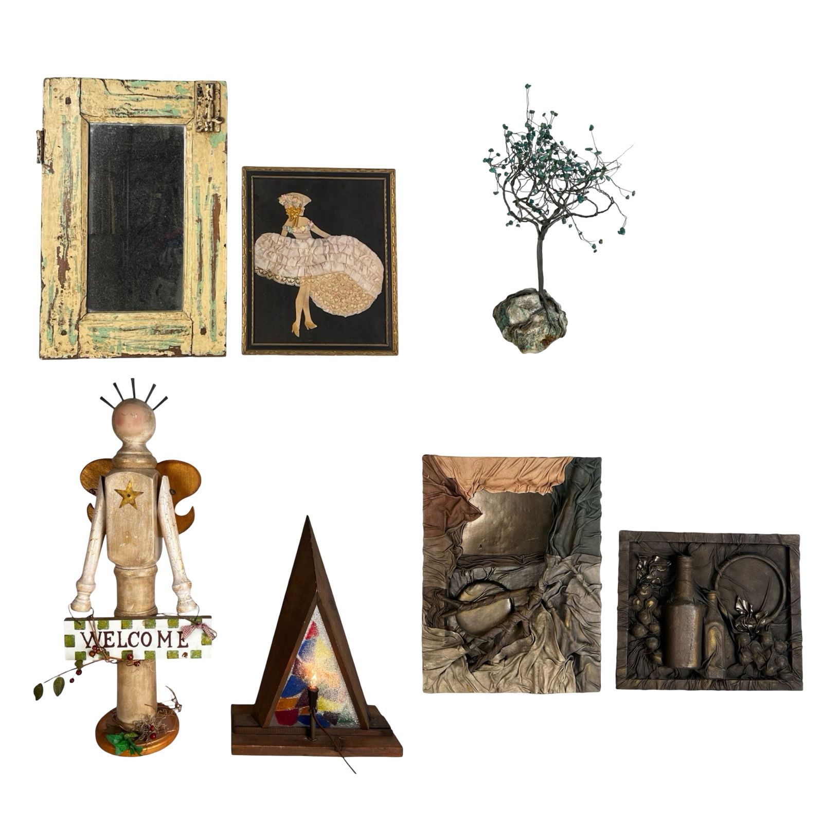 Group of Decorative Home Accents and Folk Art (1 of 5)