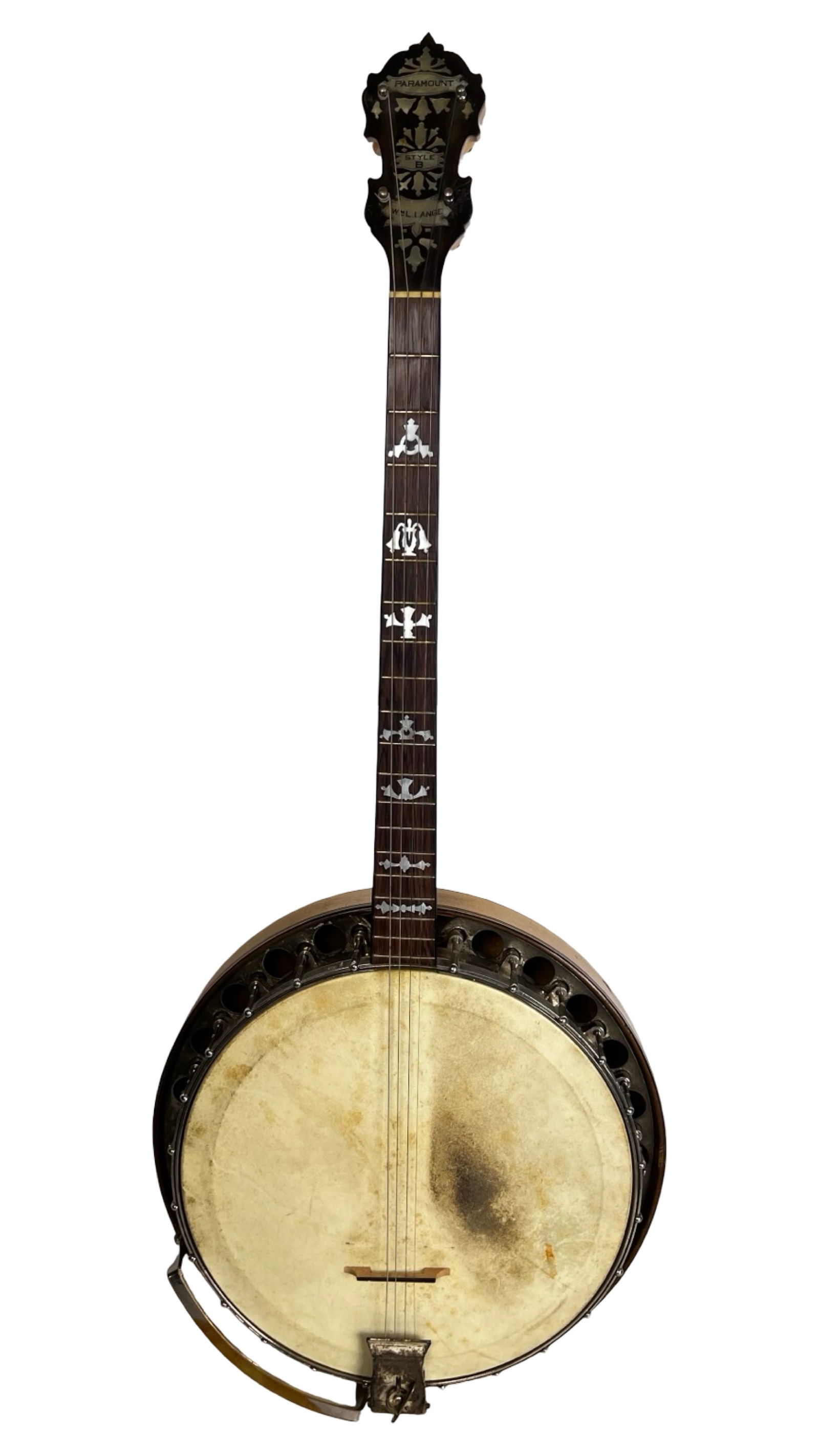 1920s Paramount Style B Tenor Banjo by Wm L. Lange (1 of 14)
