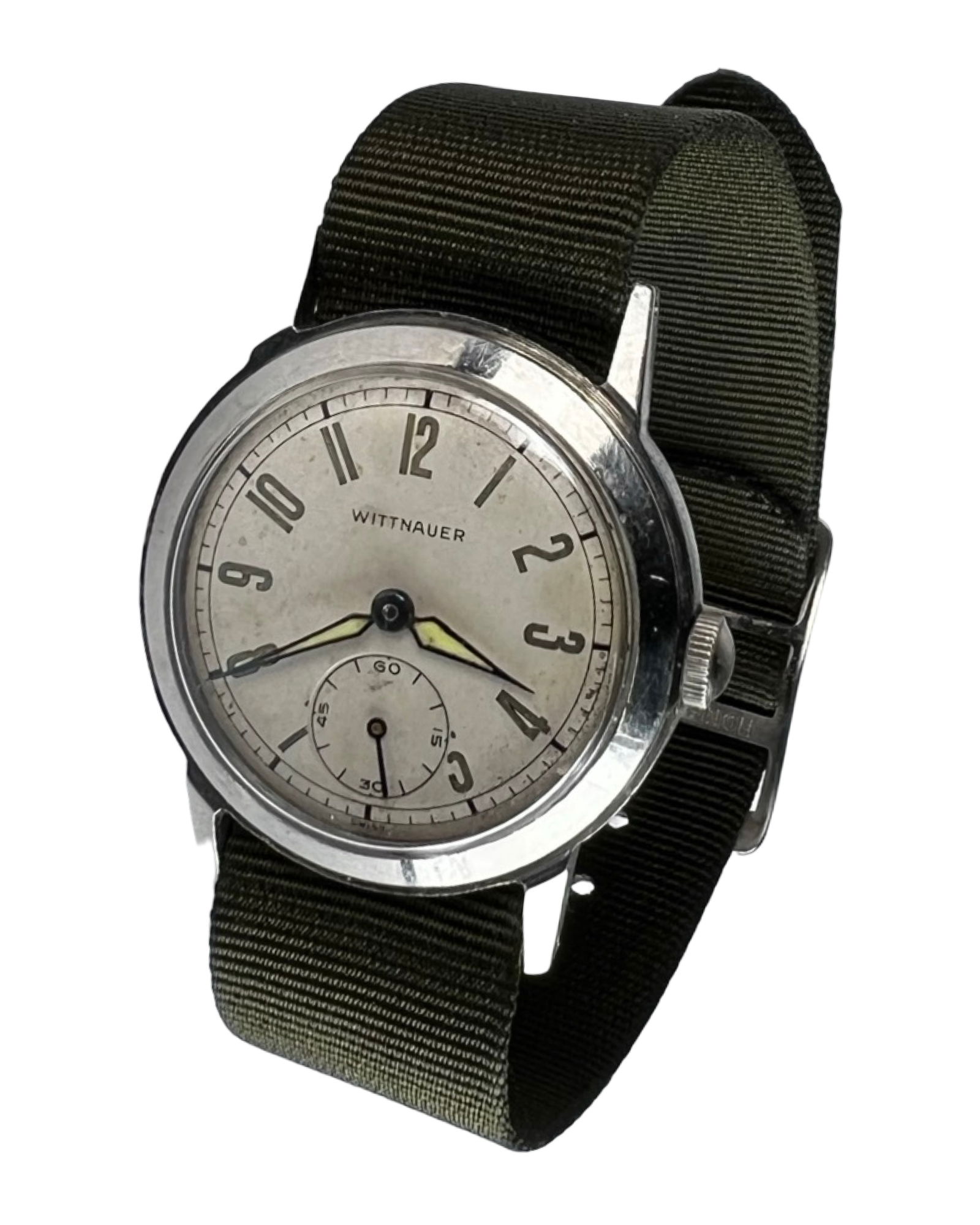 Vintage 1940s Wittnauer Military Style Wrist Watch (1 of 4)