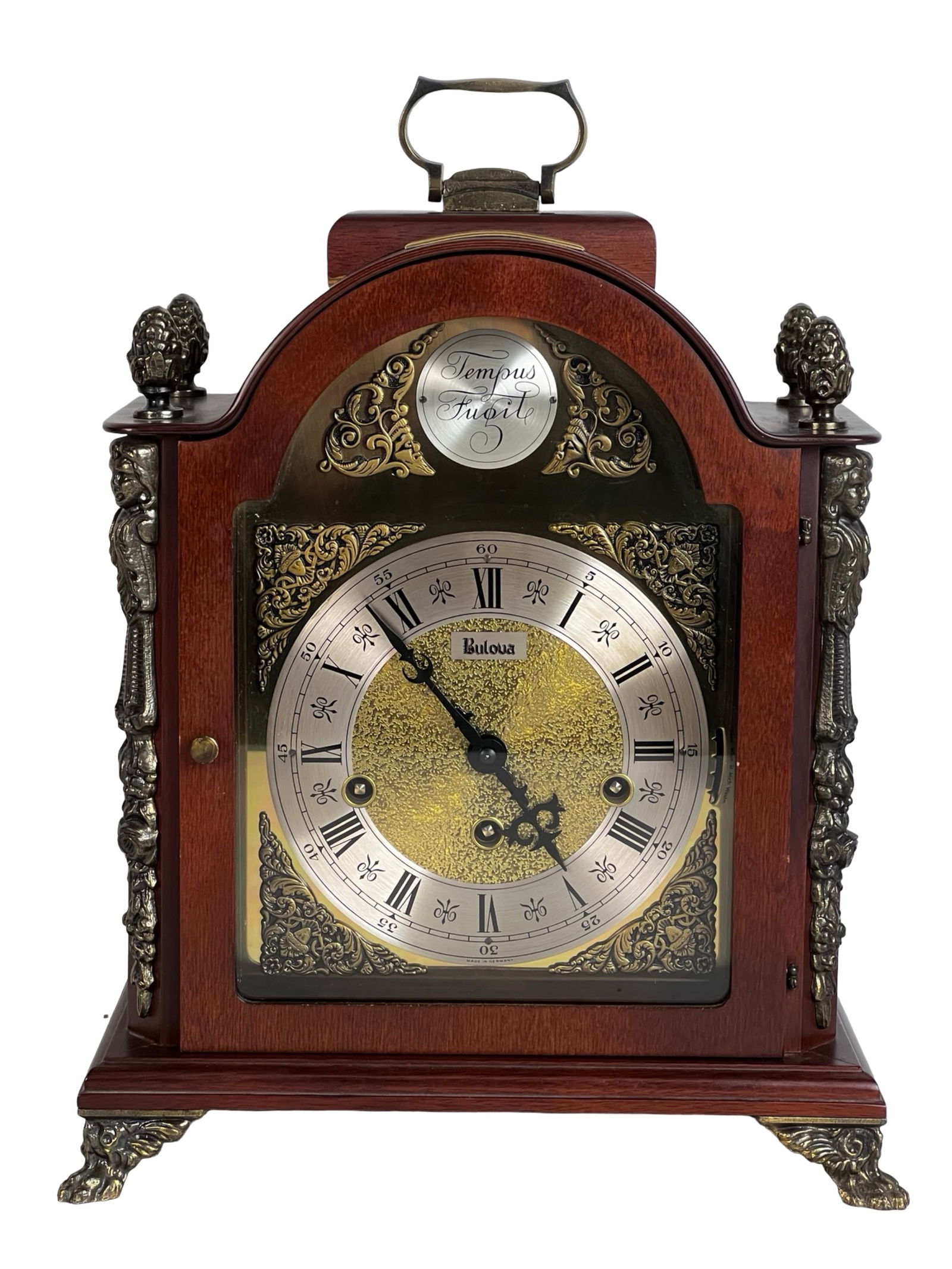 Vintage Bulova German Mantel Clock with Chimes (1 of 8)