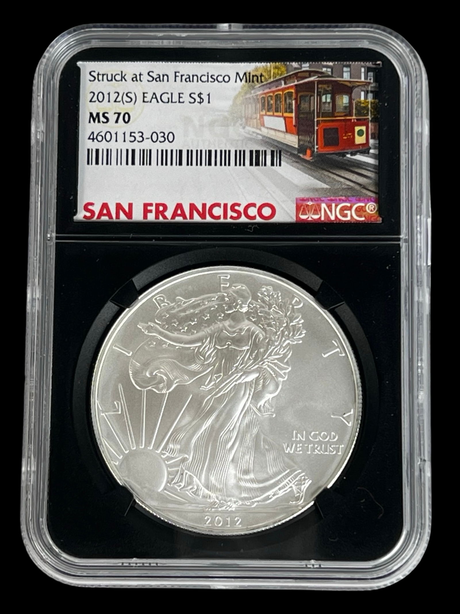 2012-S American Silver Eagle Dollar Coin MS70 (1 of 2)