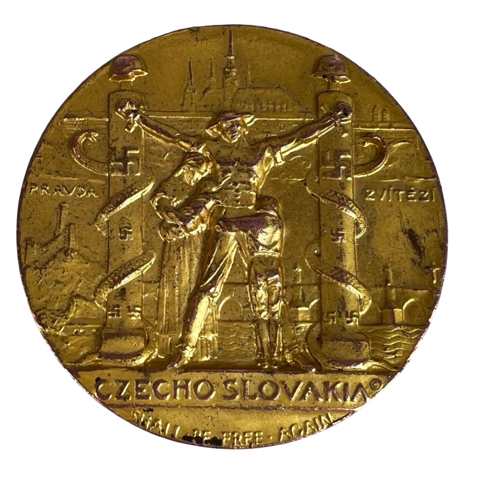 1939 Czechoslovakia "Shall Be Free Again" Medal (1 of 3)