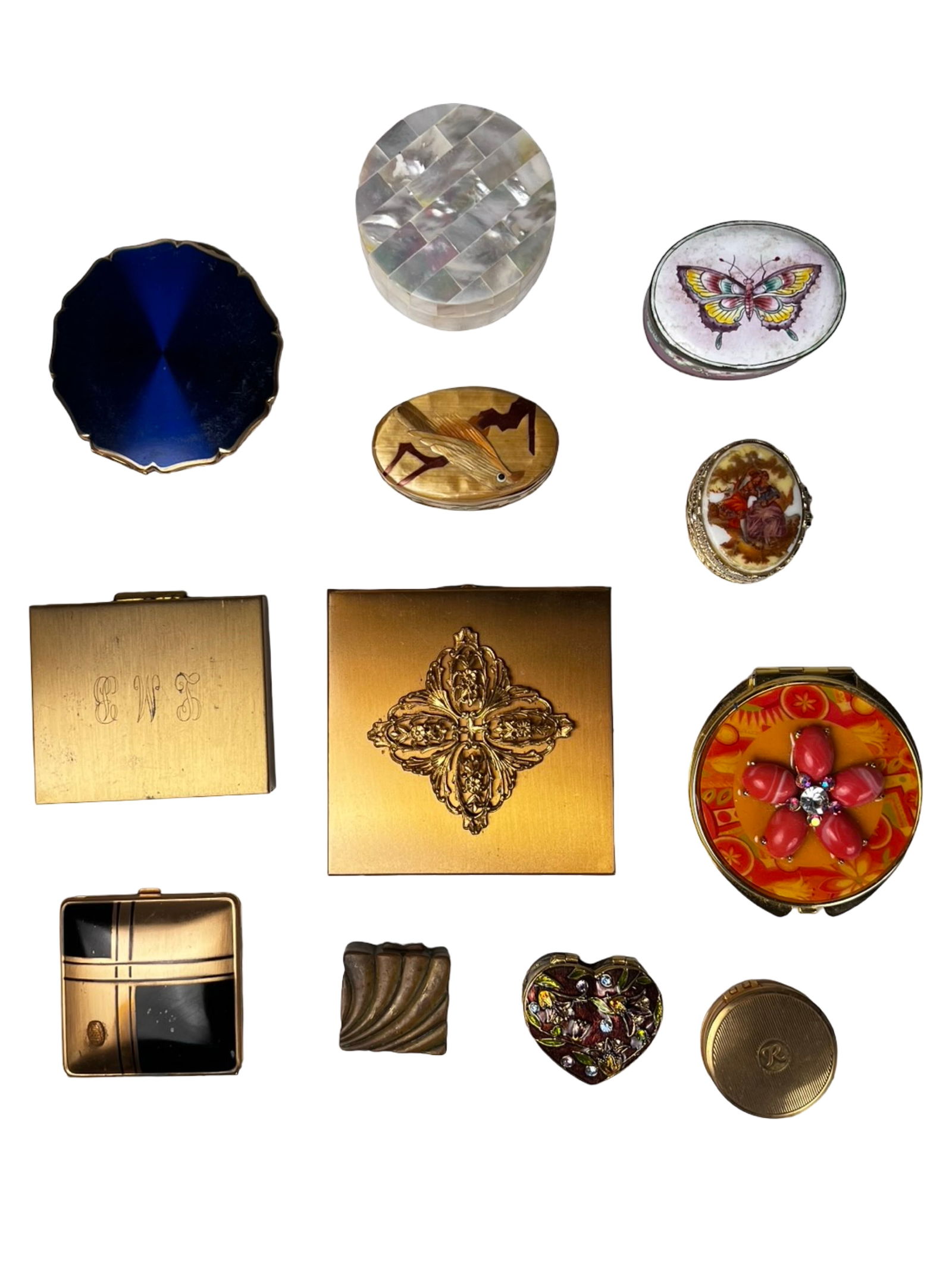 Vintage Compacts & Pill Boxes Assortment (1 of 2)