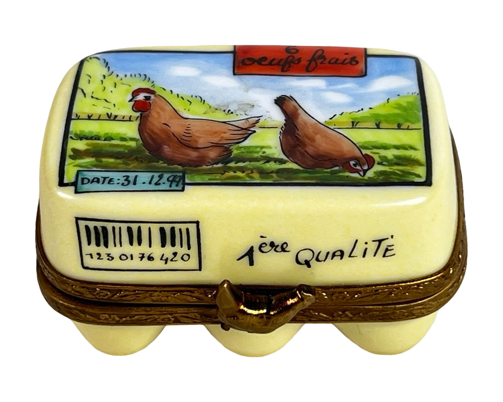 Limoges France Porcelain Egg Carton Trinket Box (1 of 4)