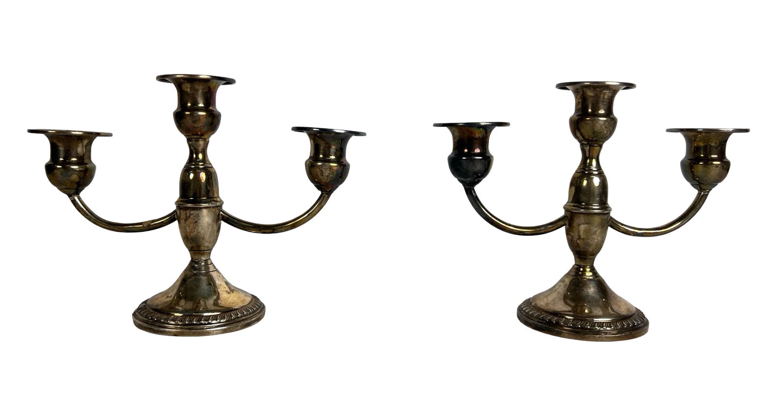 Vintage Sterling Silver Three-Arm Candelabras (1 of 4)