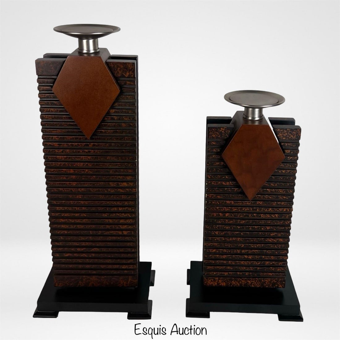 Art Deco Modernist Architectural Candleholders (1 of 5)
