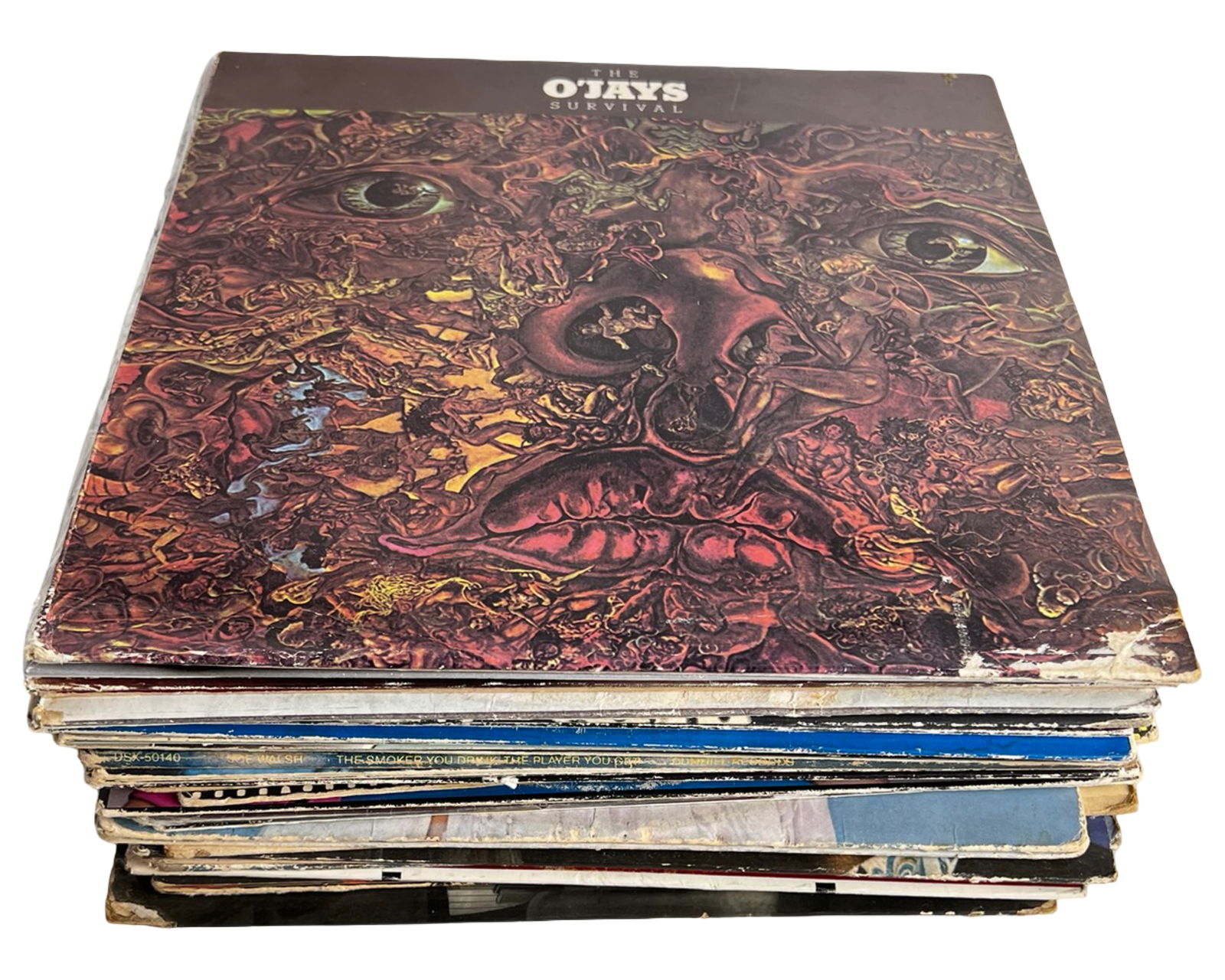 Vintage Vinyl LP Records - Rock, Soul, Pop: Collection of vintage vinyl LP records featuring a wide mix of artists and genres. This group includes rock, classic rock, soul, R&B, pop, disco, jazz, country, Broadway and film soundtracks, as well