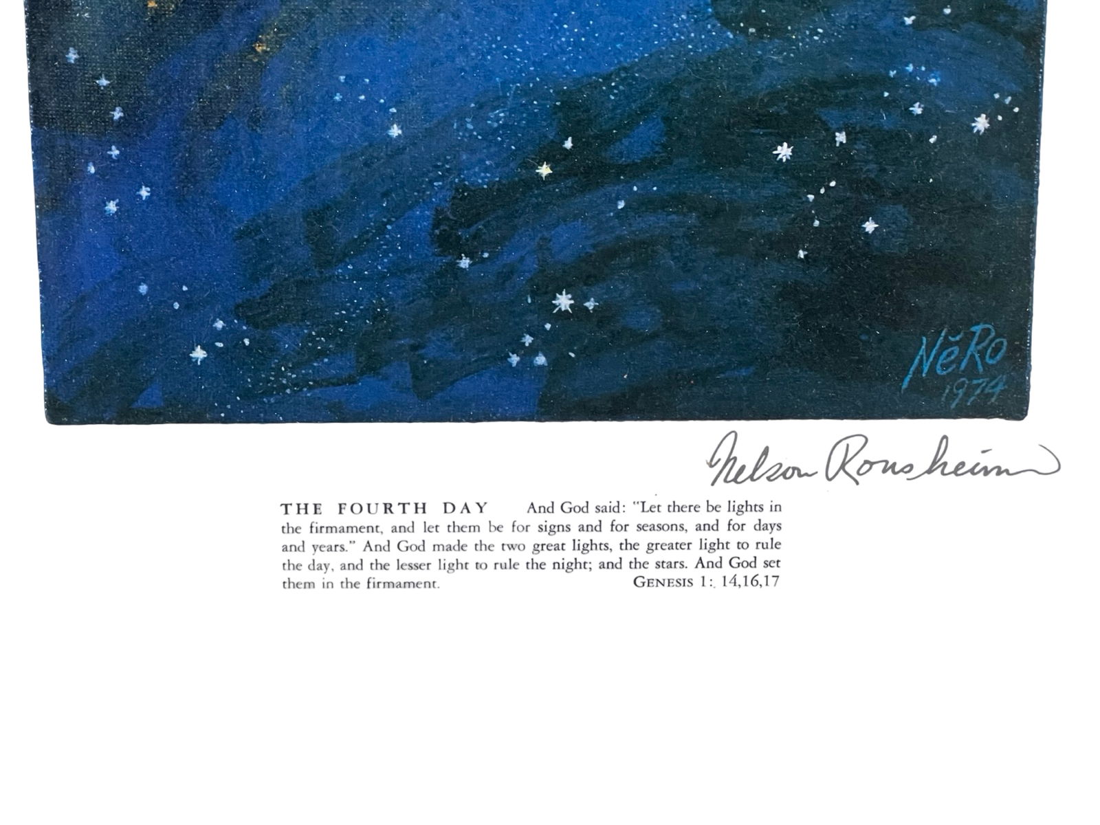 Nelson Ronsheim "Genesis Series" - Signed Lithos - 13