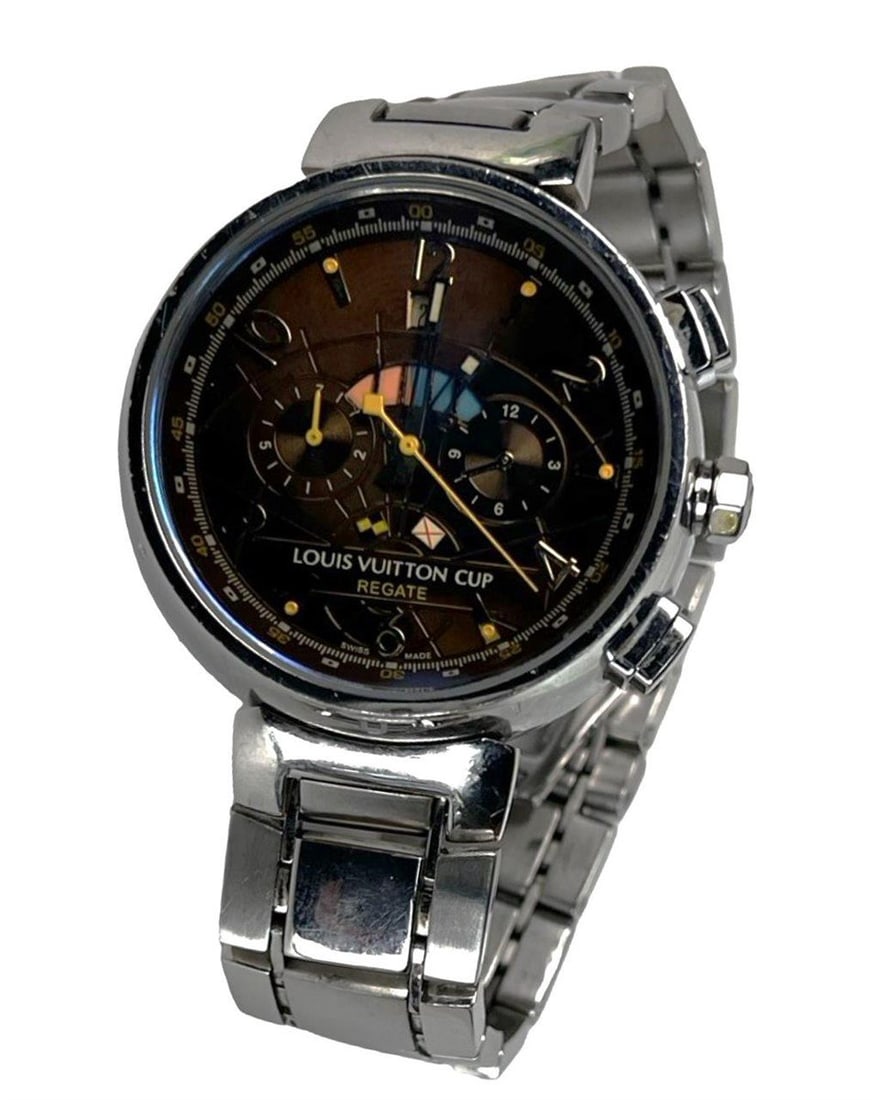 Tambour Cup Regate Chronograph Automatic Watch: Tambour Cup Regate Chronograph Automatic Watch. Good overall condition, working. Please Note: This Watch is being sold simply as watch without any references to any world brands.