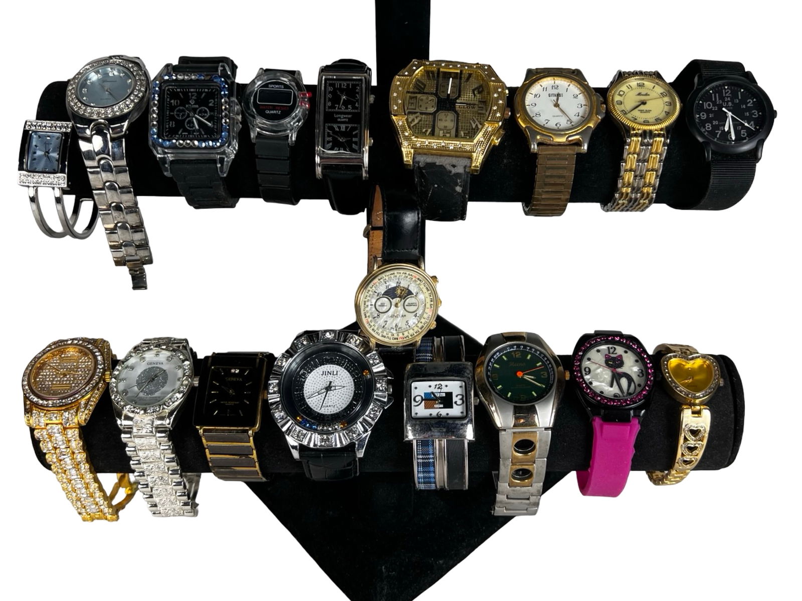 Assortment of Various Wrist Watches: Group of Various Wrist Watches. Untested, some might be as found.