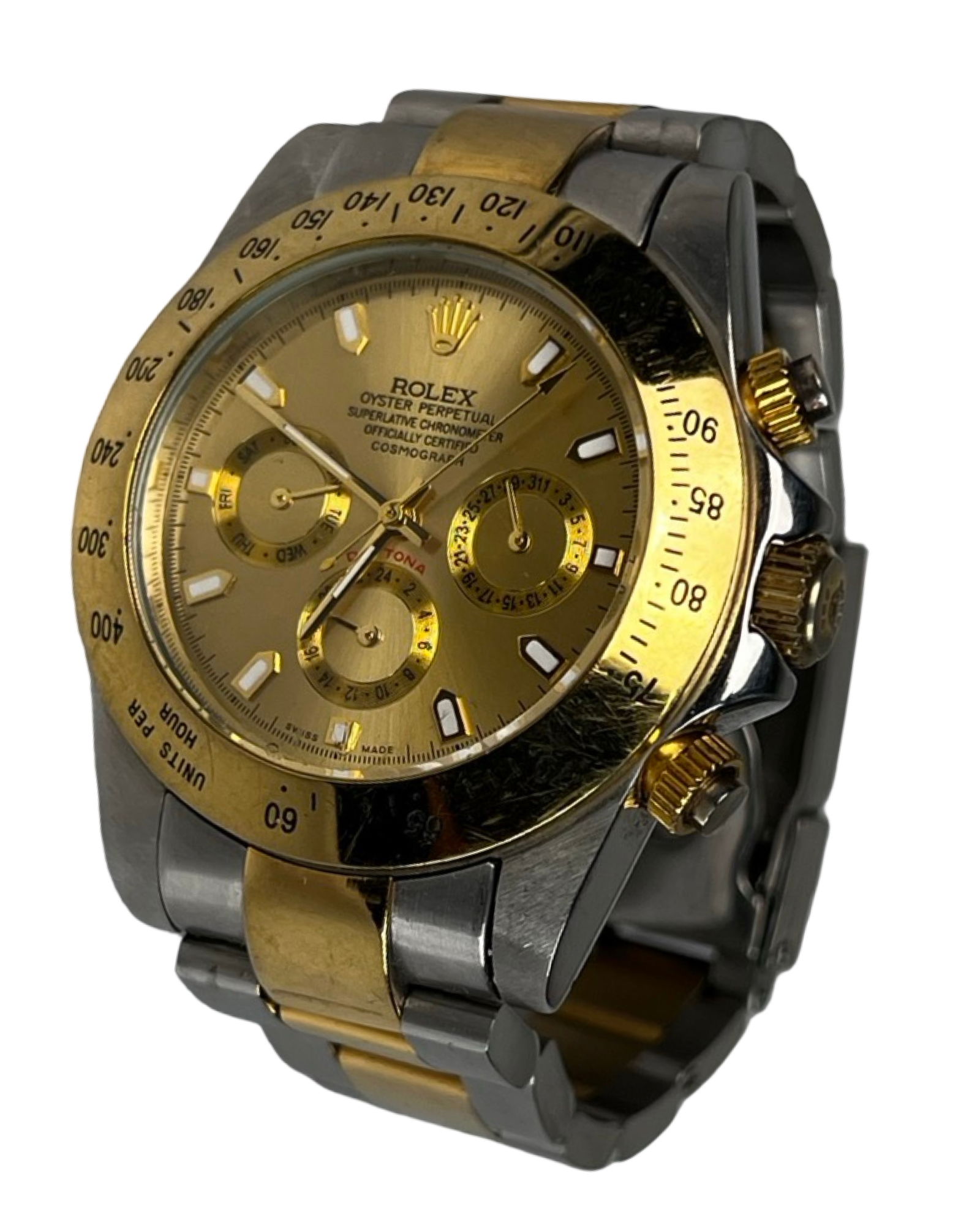 Gentlemen's Perpetual Chronograph Watch: Gentlemen's Perpetual Chronograph Watch. Normal age related wear, working. Please Note: This lot is being sold simply as watch without any references to any brands!