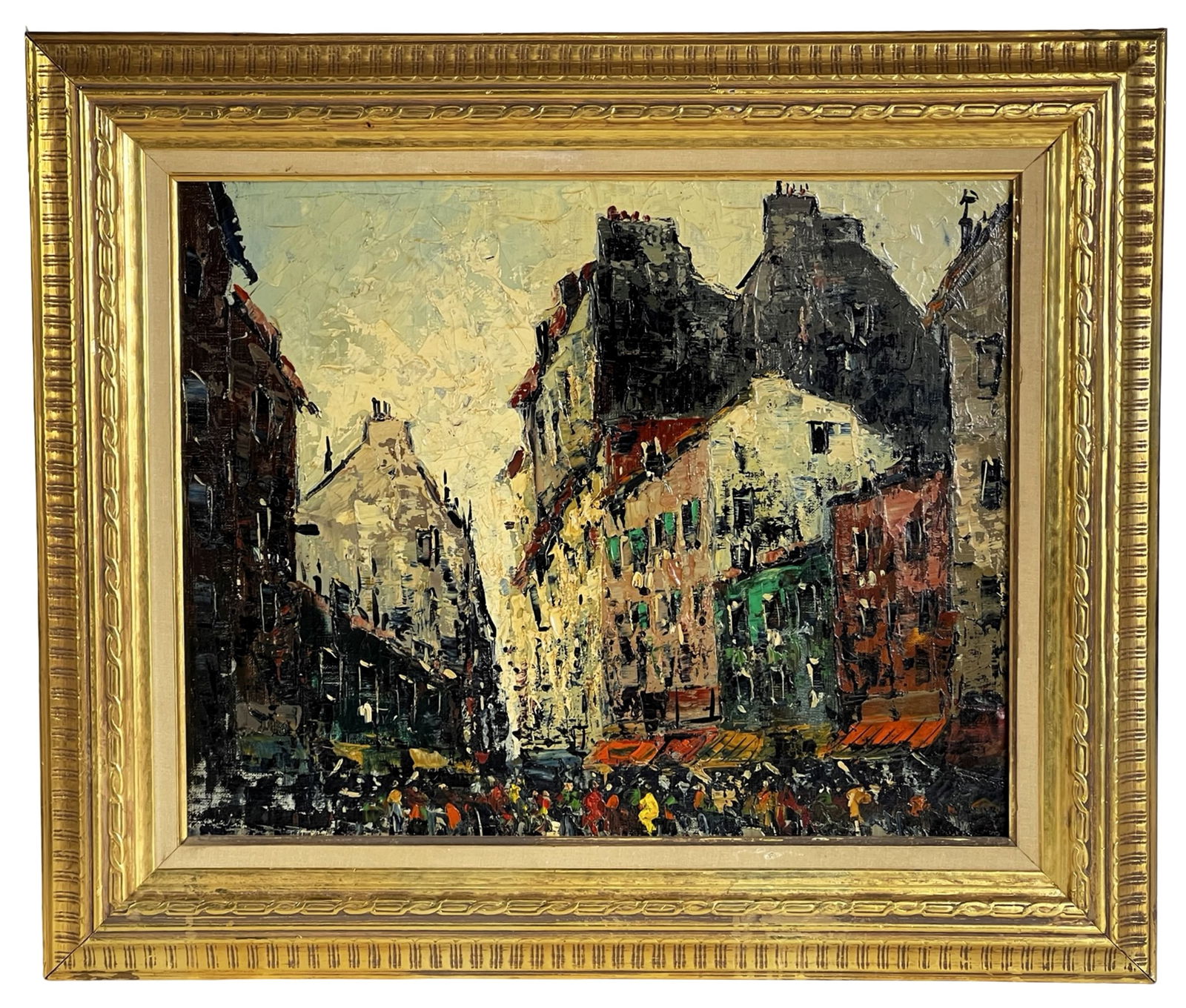 Mid Century Impressionist French Cityscape Paintin (1 of 4)