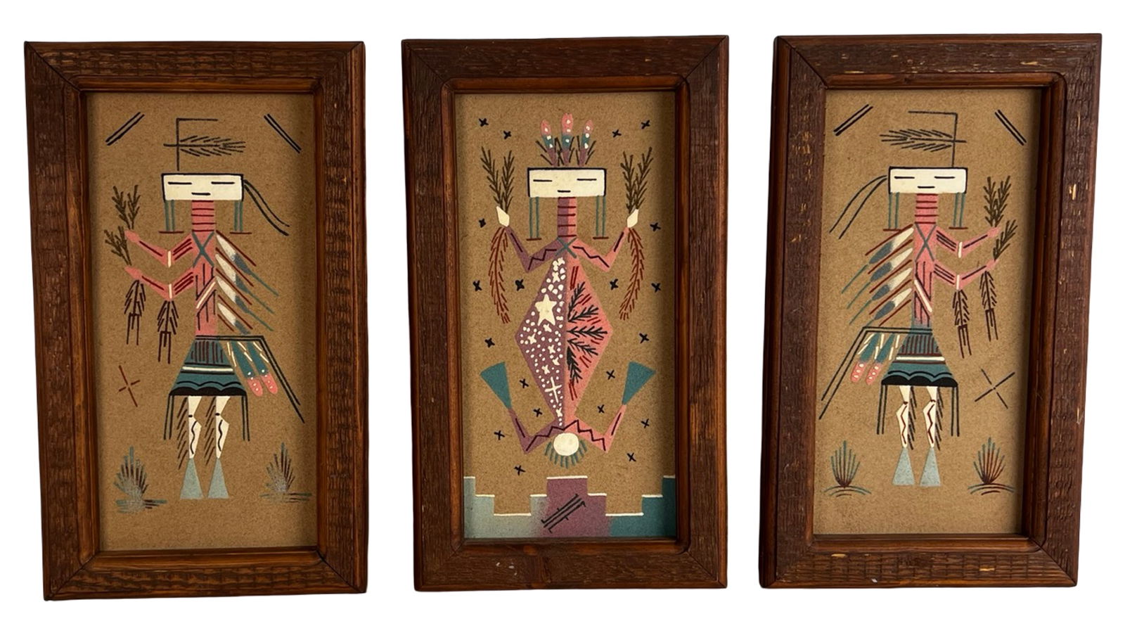 Native American Navajo Sandpaintings- Yei Figures (1 of 7)