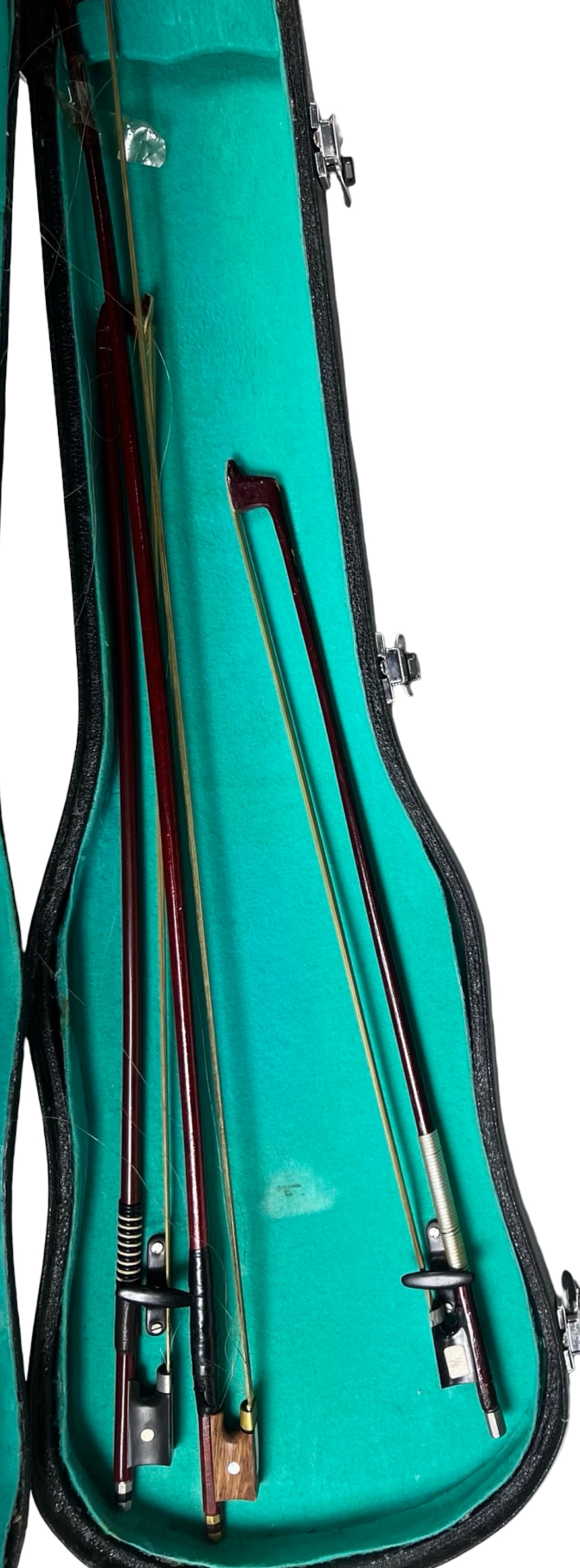 4/4 Full Size Violin With Case & Two Bows - 4