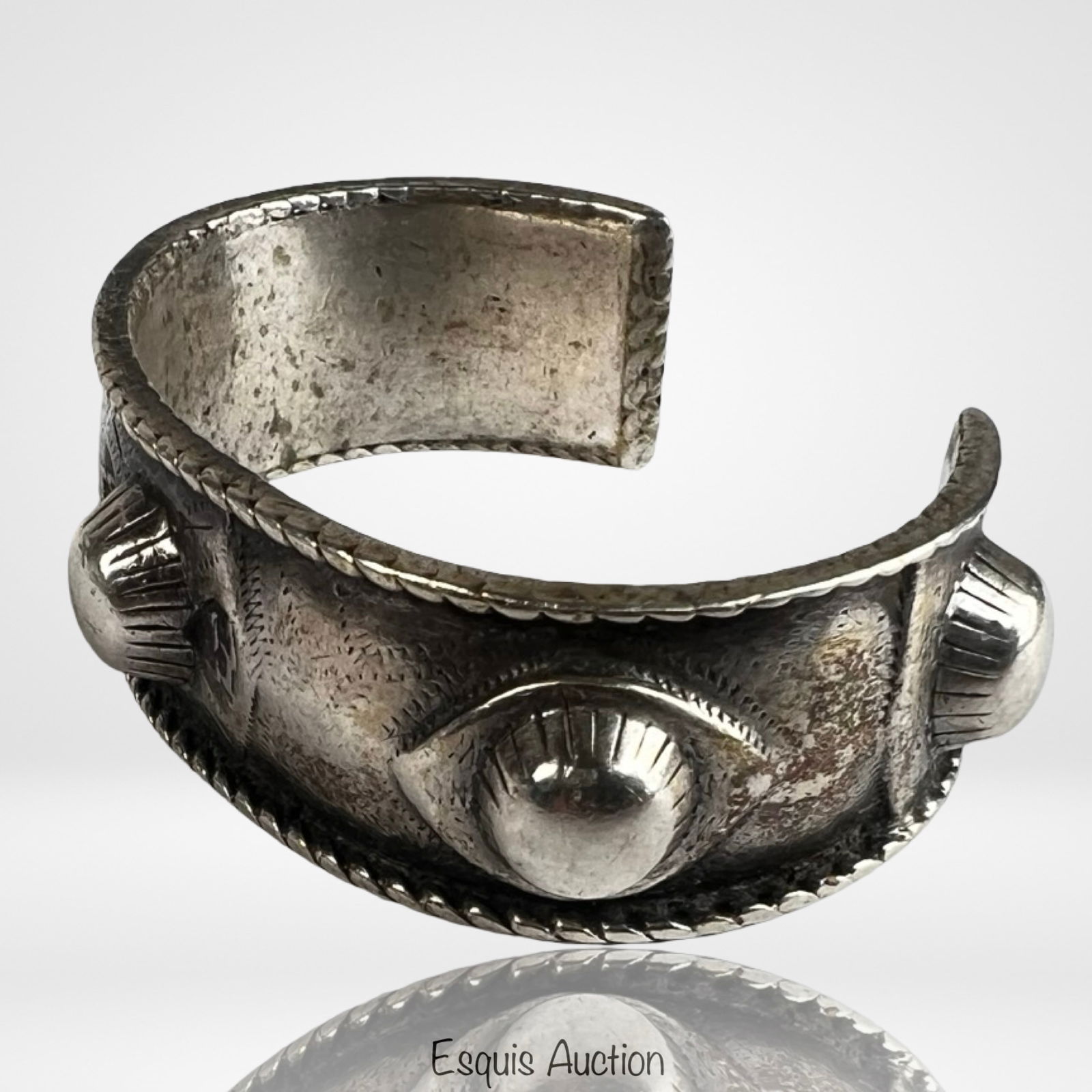 Massive Haydari Sterling Silver Cuff Bracelet - 2