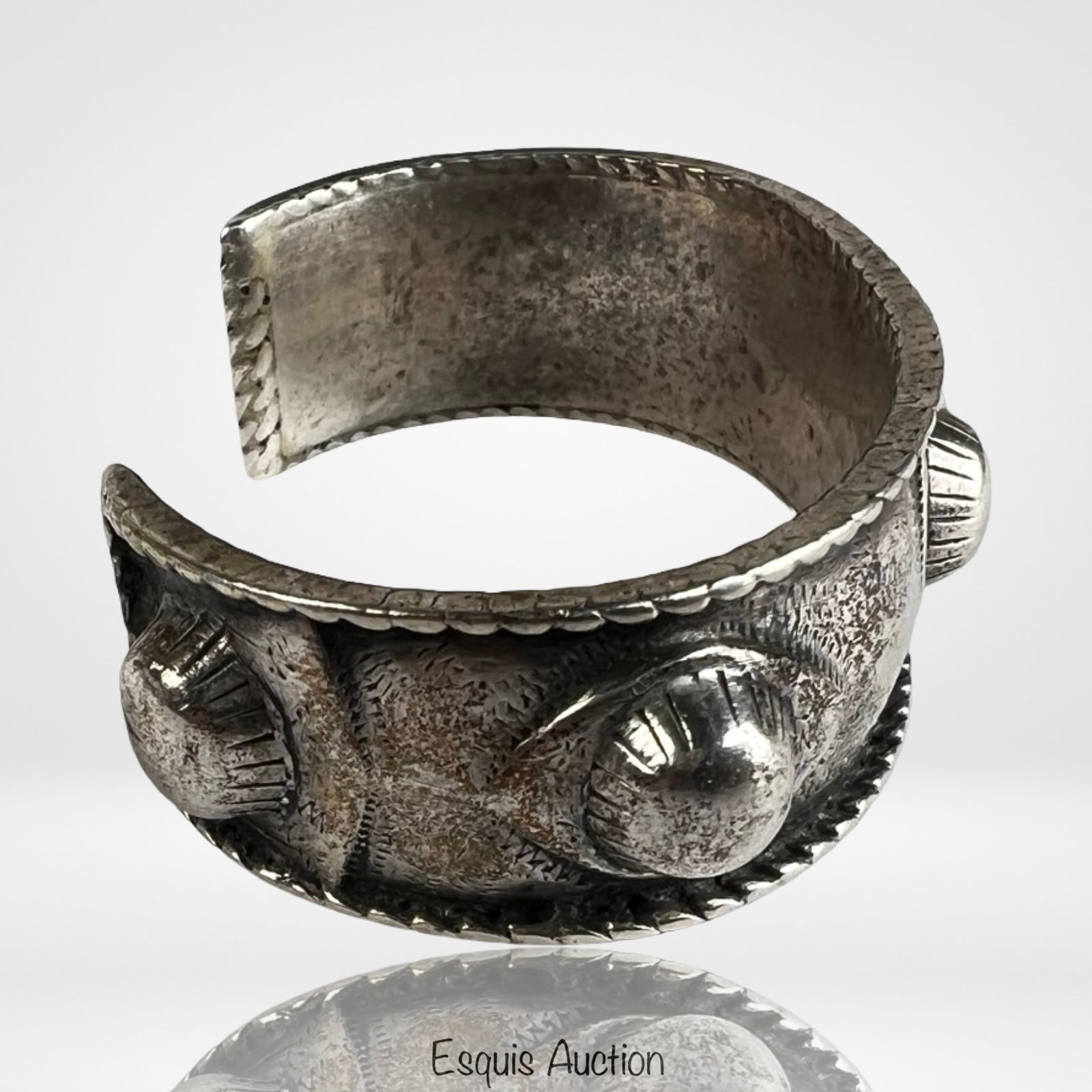 Massive Haydari Sterling Silver Cuff Bracelet - 3