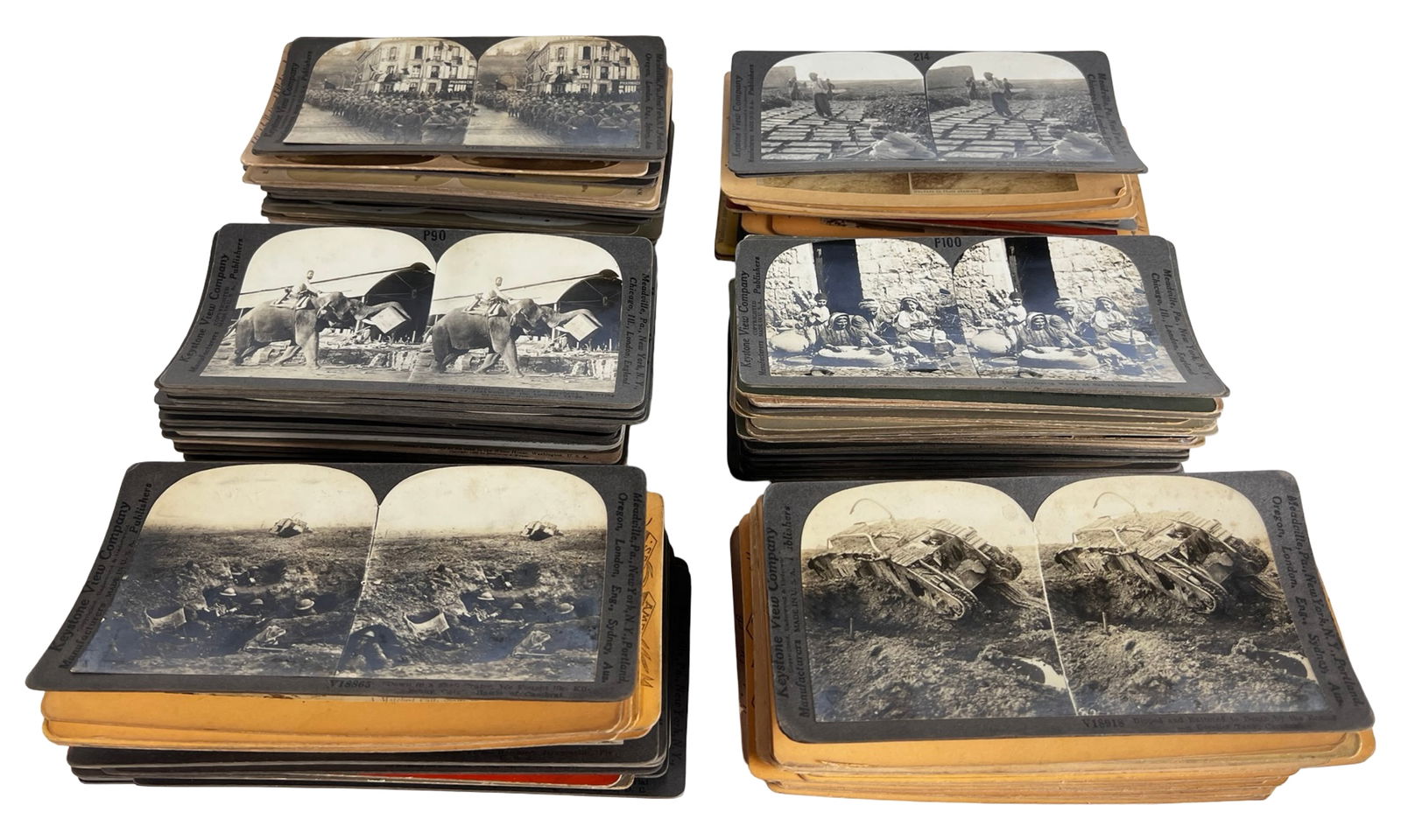 Large Collection of Antique Stereoview Cards (1 of 4)