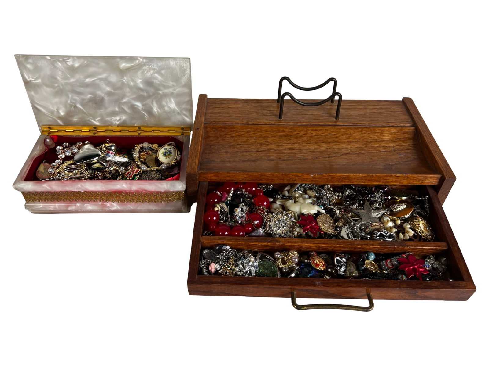 2 Boxes Full of Unsearched Costume & Craft Jewelry (1 of 4)