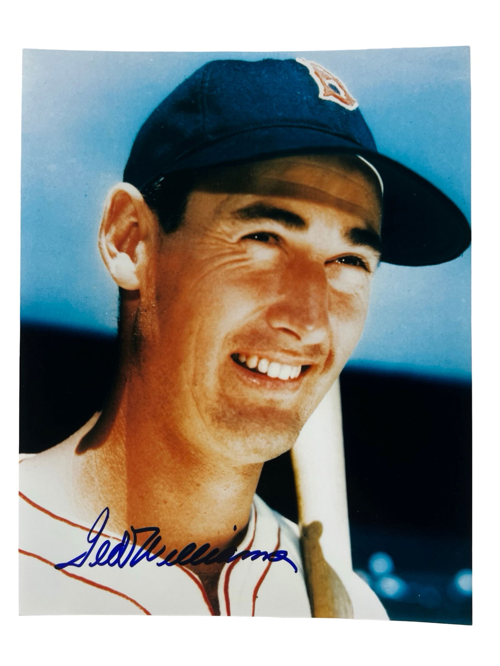Ted Williams Autographed Color Baseball Photograph (1 of 3)