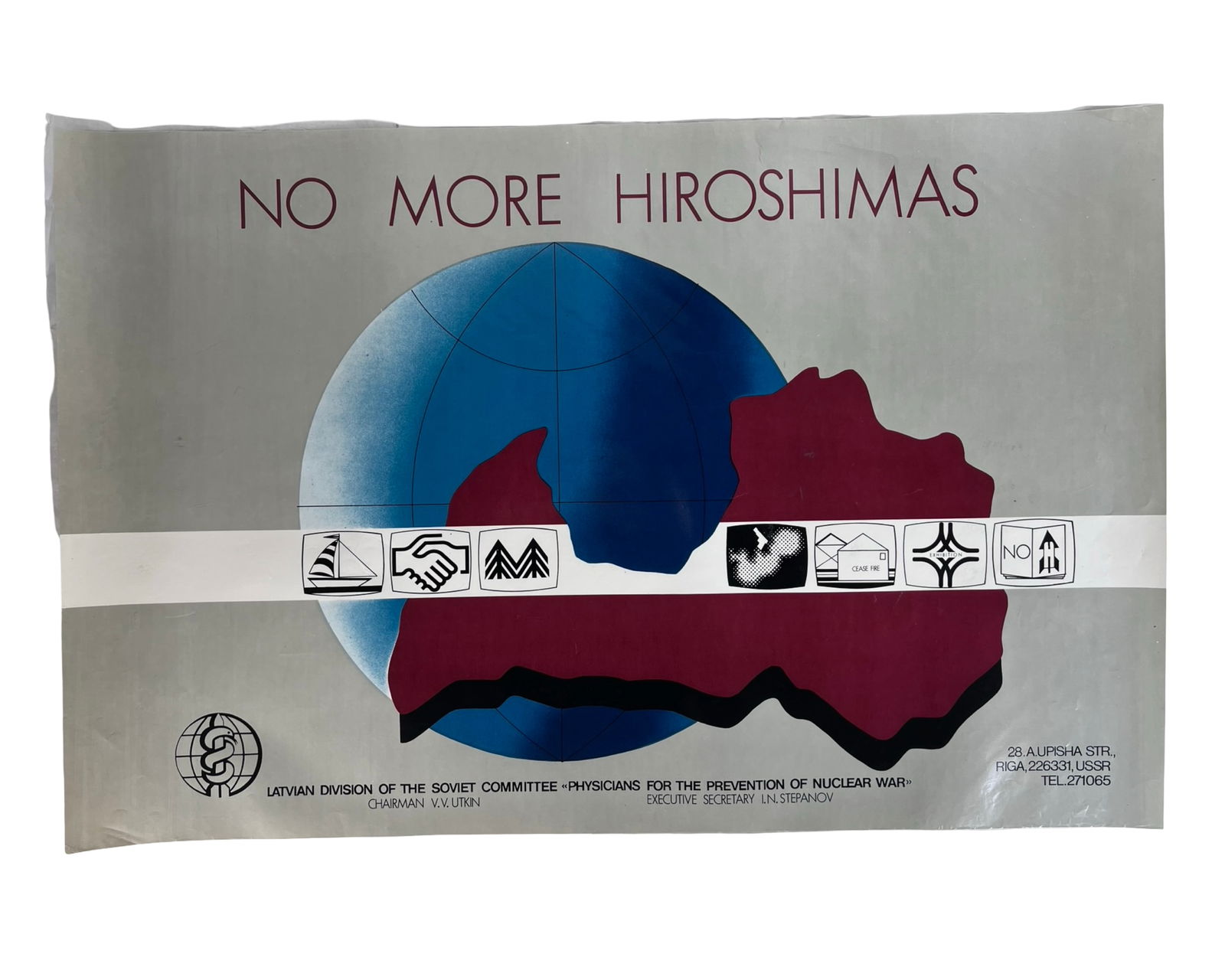 Four Cold War Anti-Nuclear Protest Posters - 6