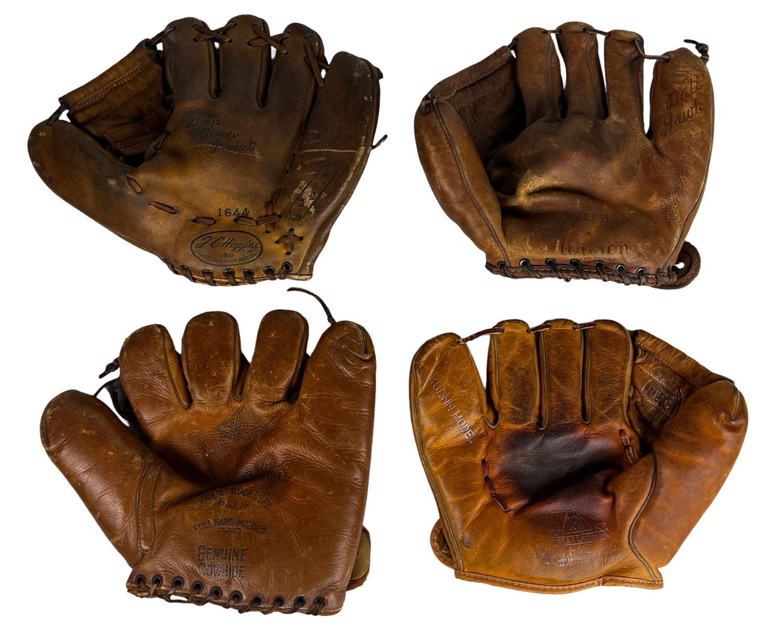 Lot of 4 Vintage Baseball Gloves (1 of 14)