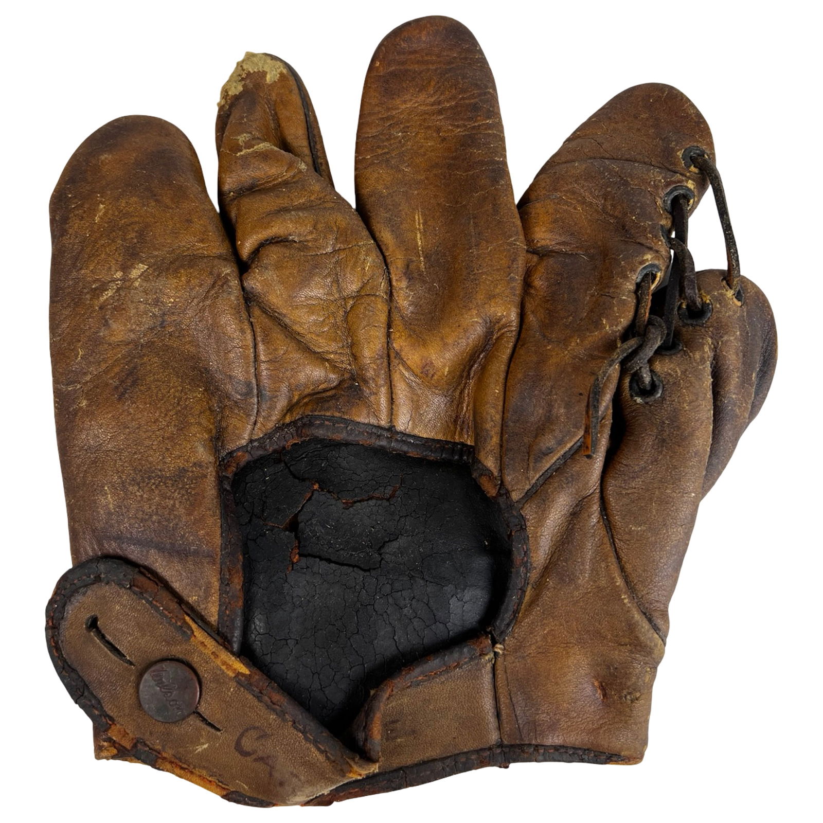 20s Wilson Crescent Pad Buckle-Back Baseball Glove (1 of 4)