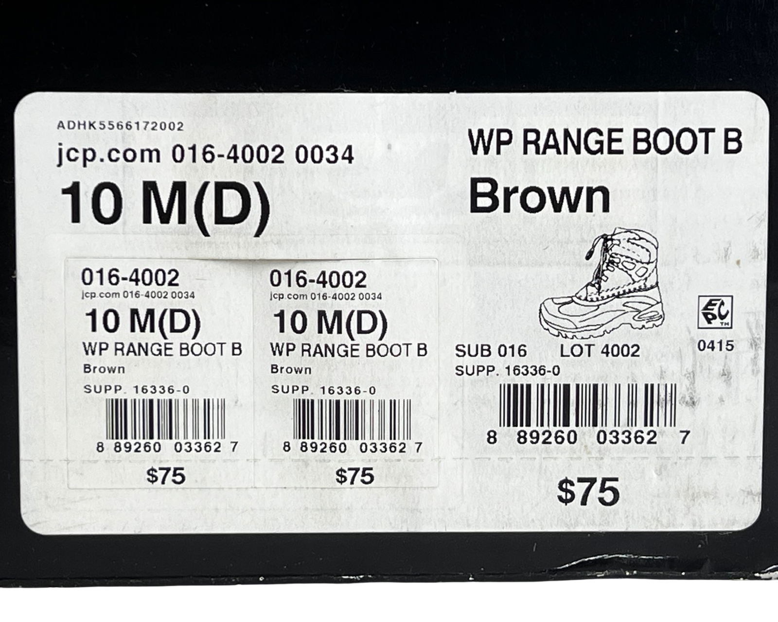 Men's Weatherproof WP Range Boots Sz 10 - 6