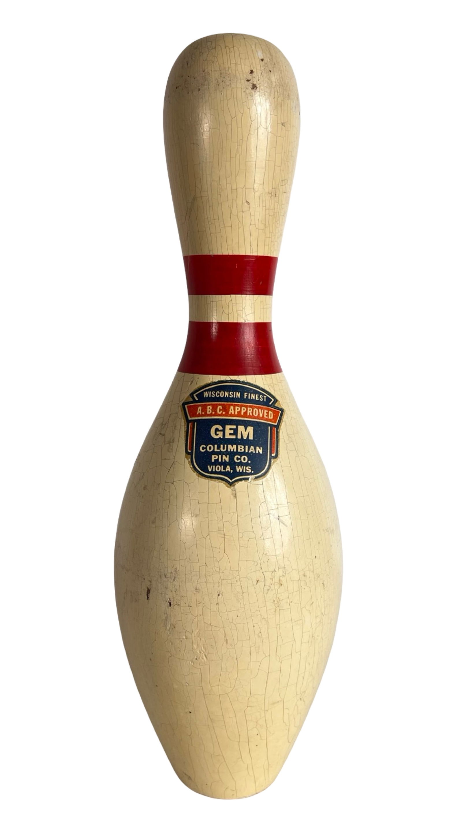 Vintage GEM Columbian Bowling Pin A.B.C. Approved (1 of 4)