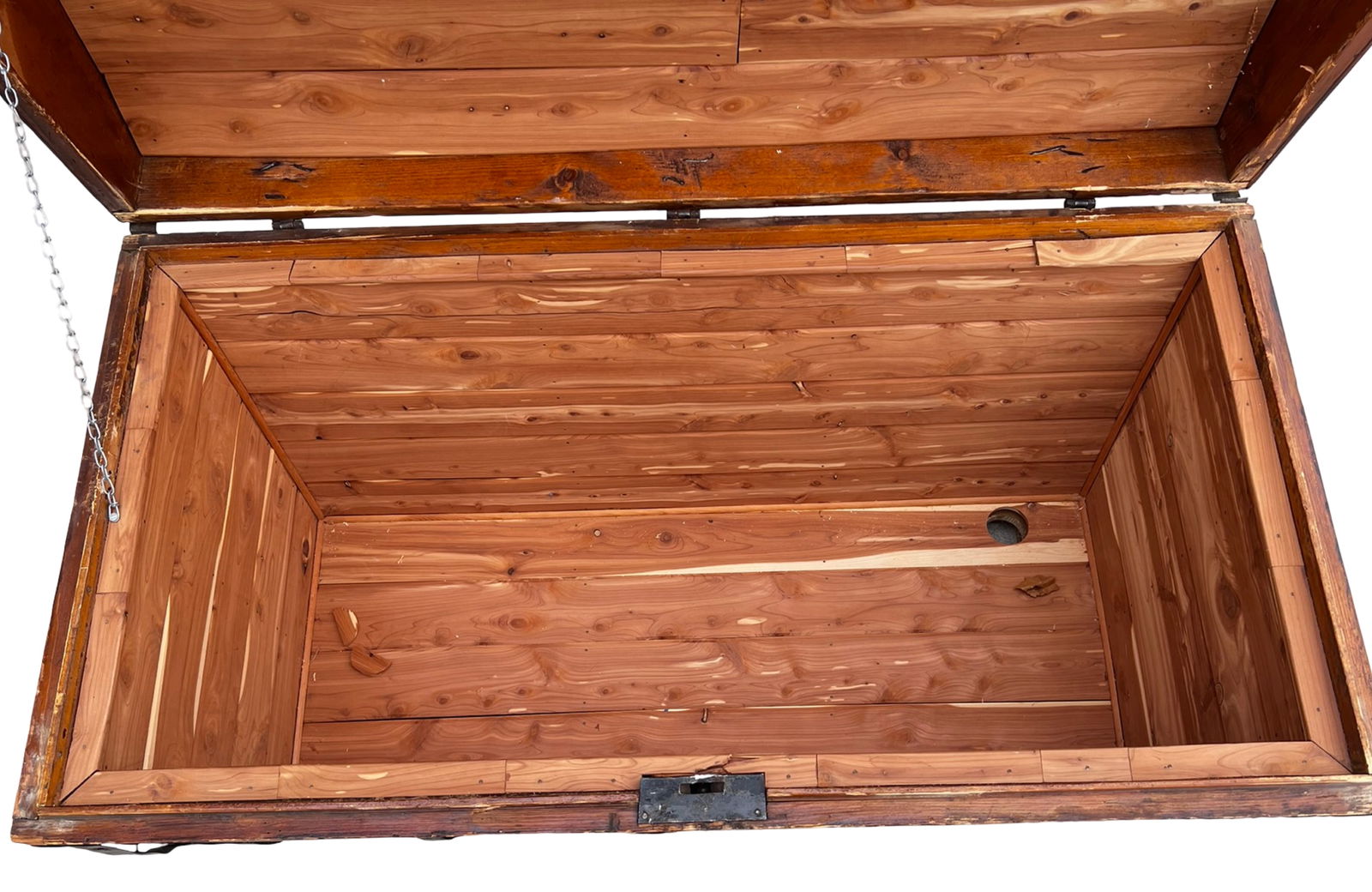 Large Antique Cedar Lined Blanket Chest - 3