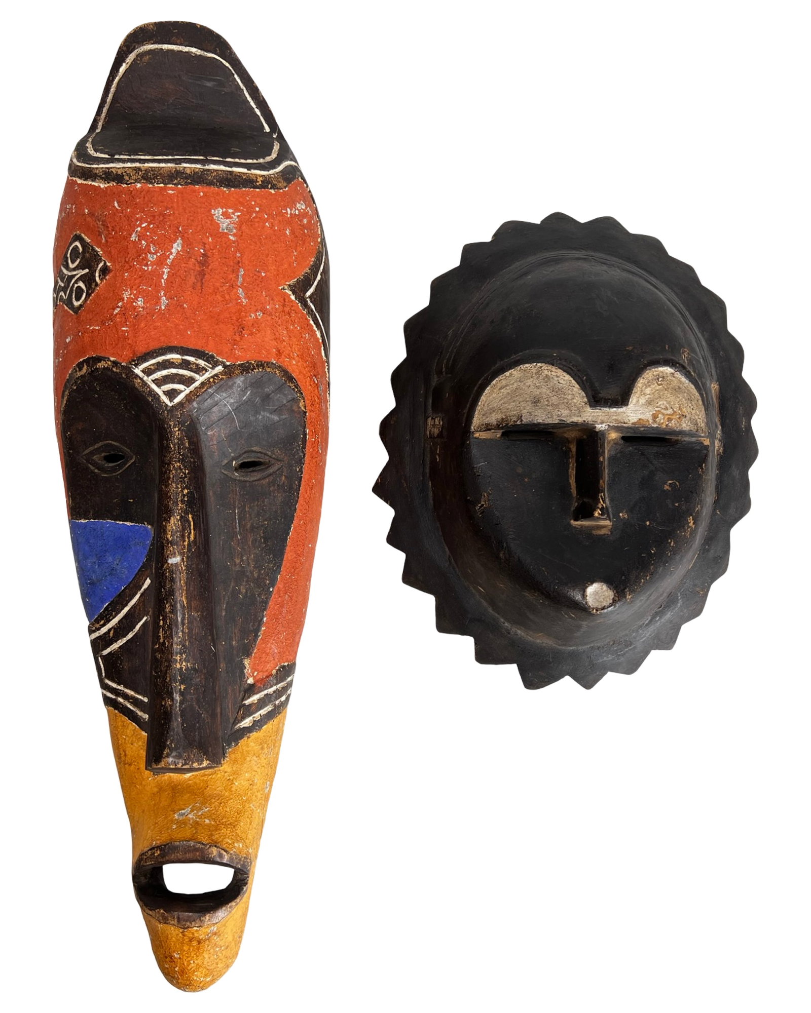 African West Coast Carved Tribal Masks (1 of 3)